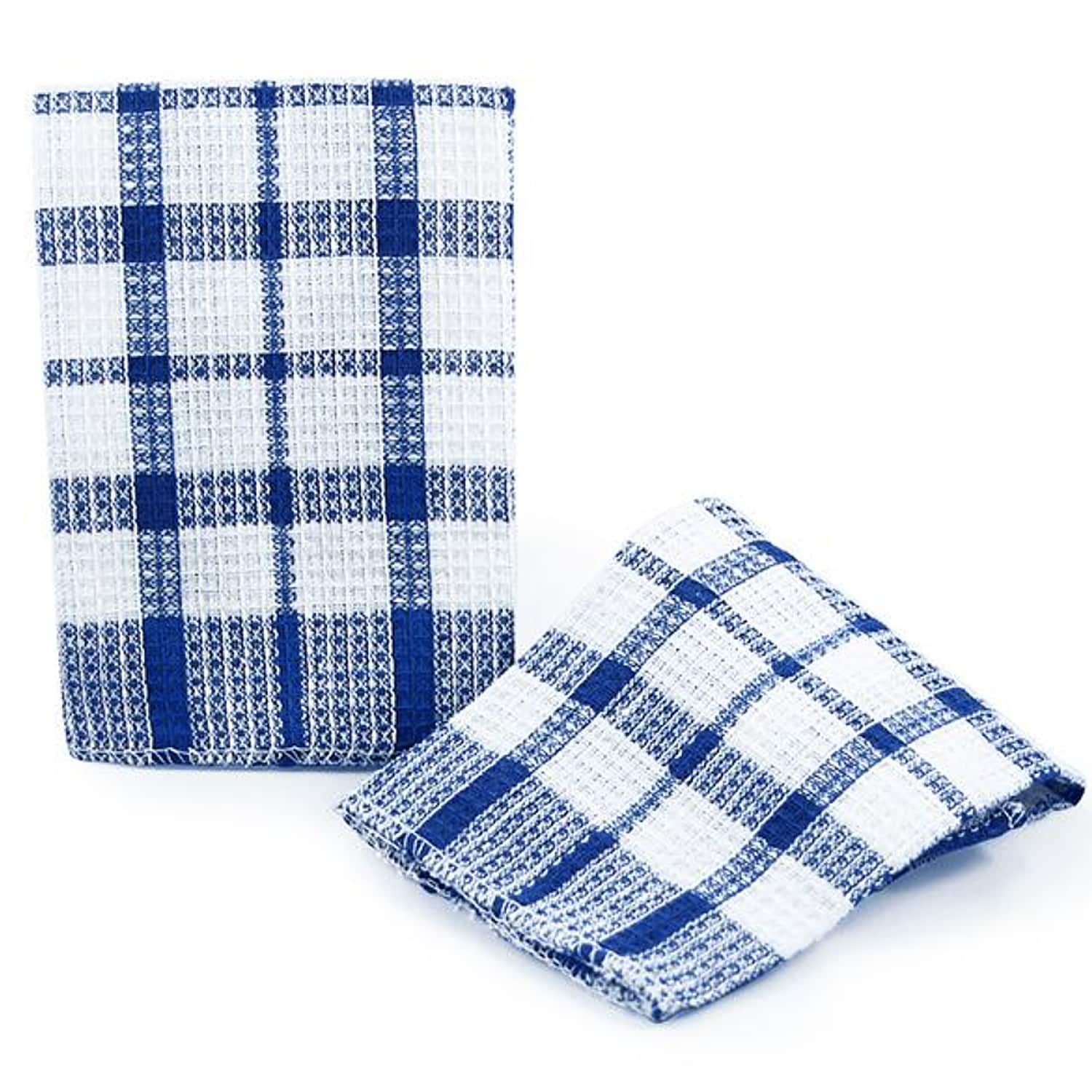 LOLA - All Purpose Cleaning Cloths 2 Pack Cotton Washable Lint Free 12in x 13in by