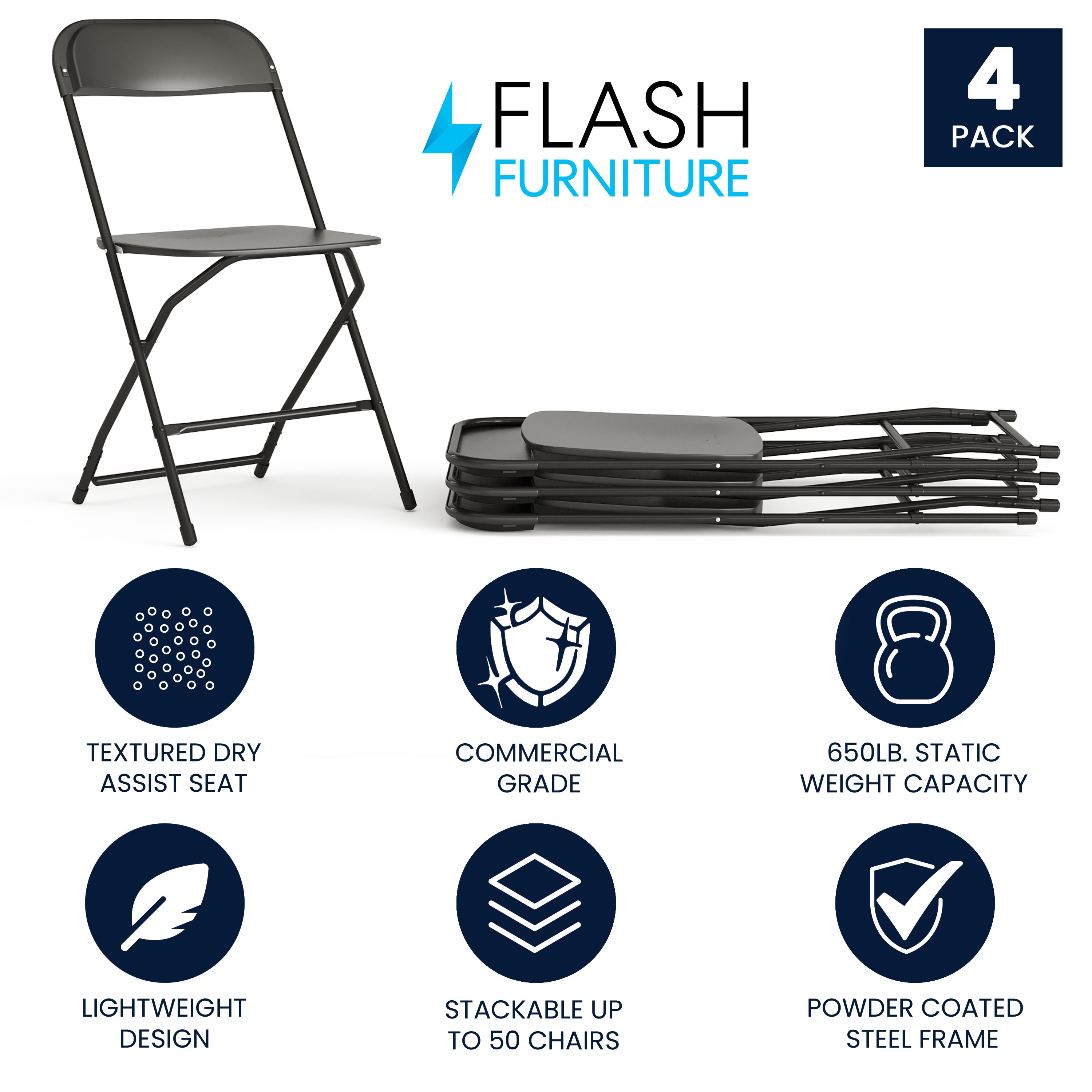 Flash Furniture 847254015653 Folding-Chairs - View #2