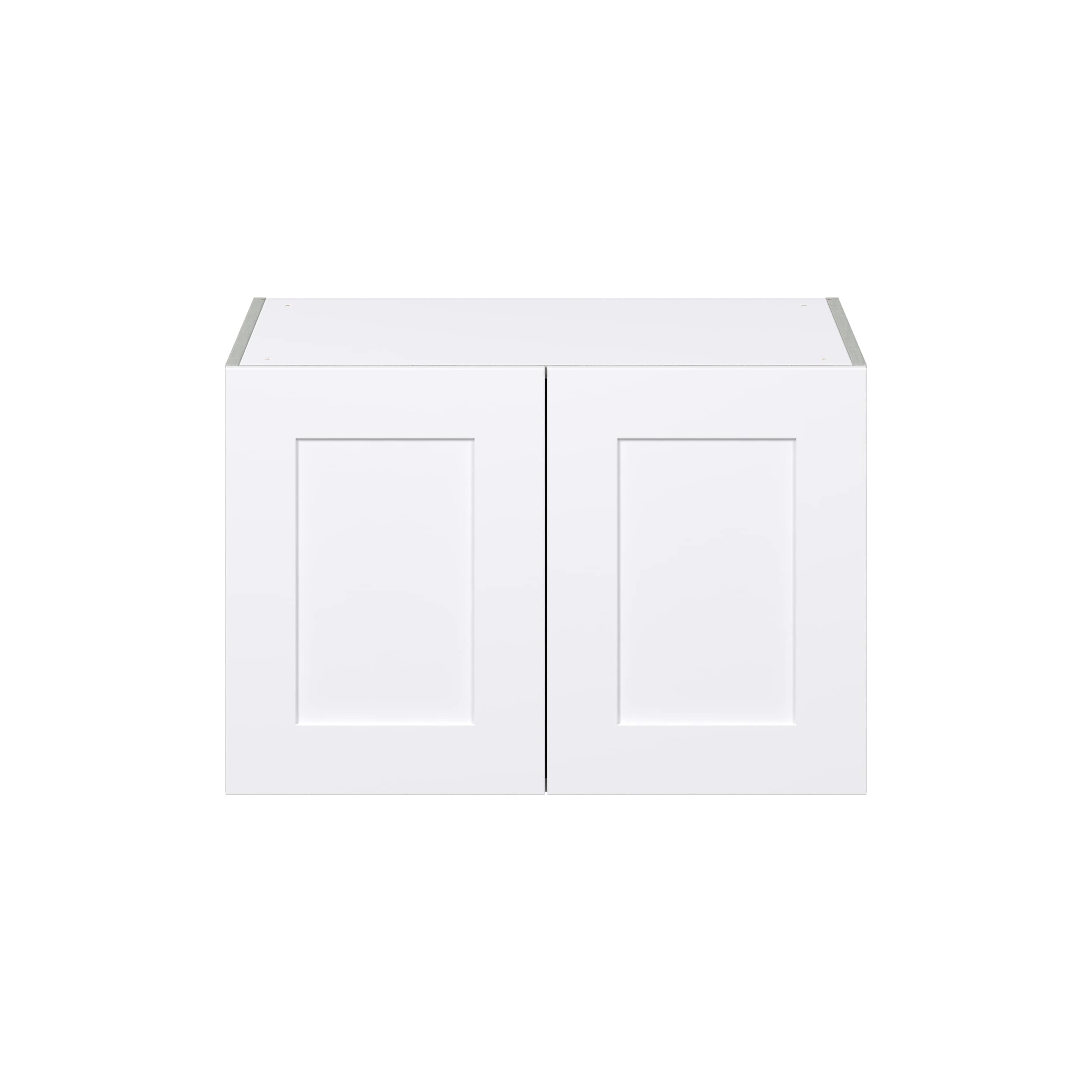 Hugo&Borg Jolie 30-in W x 20-in H x 24-in D Warm White Wall Fully Assembled Cabinet (Flat Panel Shaker Door Style)