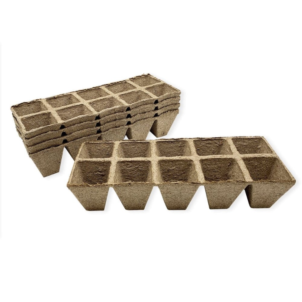 Jiffy Organic Seed Starting 10 Cell Biodegradable Peat Strips 100 Strips 1000 Cells Total #JS1000