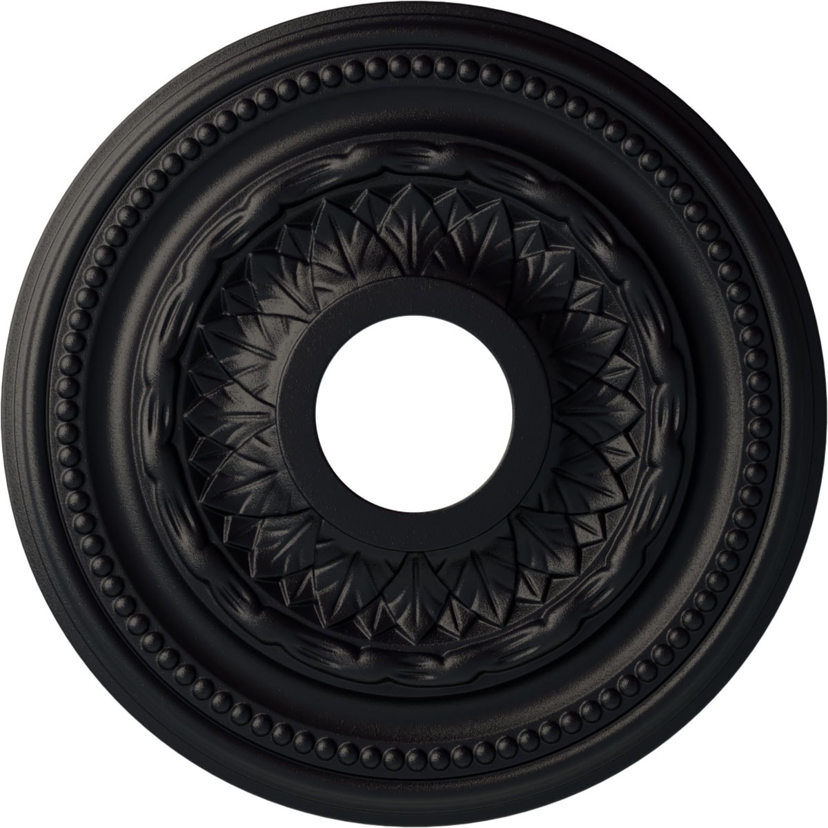 Ekena Millwork CM15GASGS Galway 15.75-in W x 15.75-in L Painted Steel Gray Polyurethane Whole Ceiling Medallion