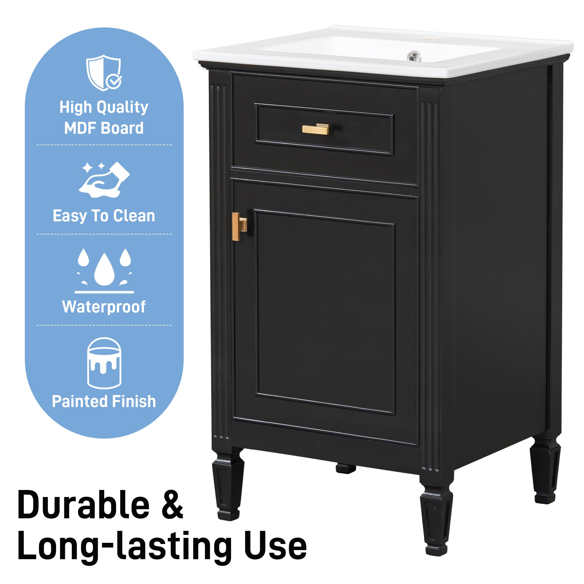 WELLFOR WA-MBF-6036 Bath-Vanity-Combo - View #5
