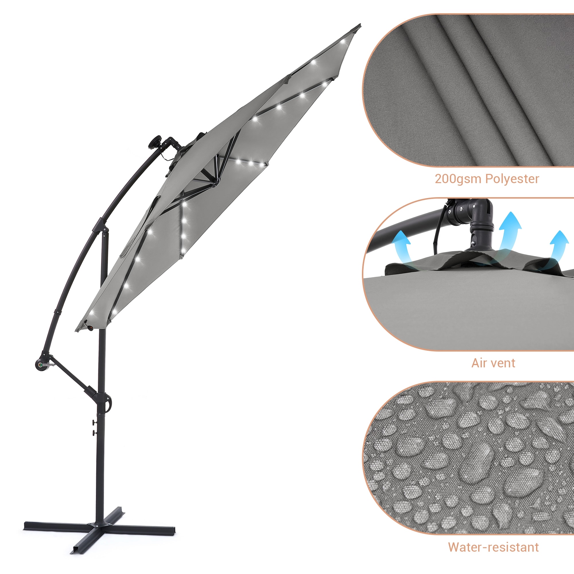 ACEGOSES LW-ROF-34G-LED Umbrellas-2 - View #6