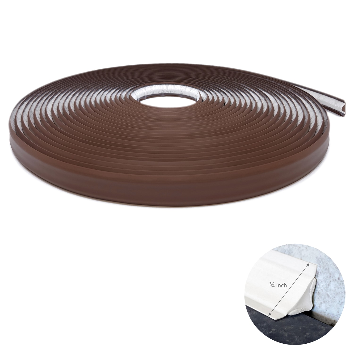 InstaTrim IT75DBR50 Dark brown Caulk strip For Use on Floors , Walls