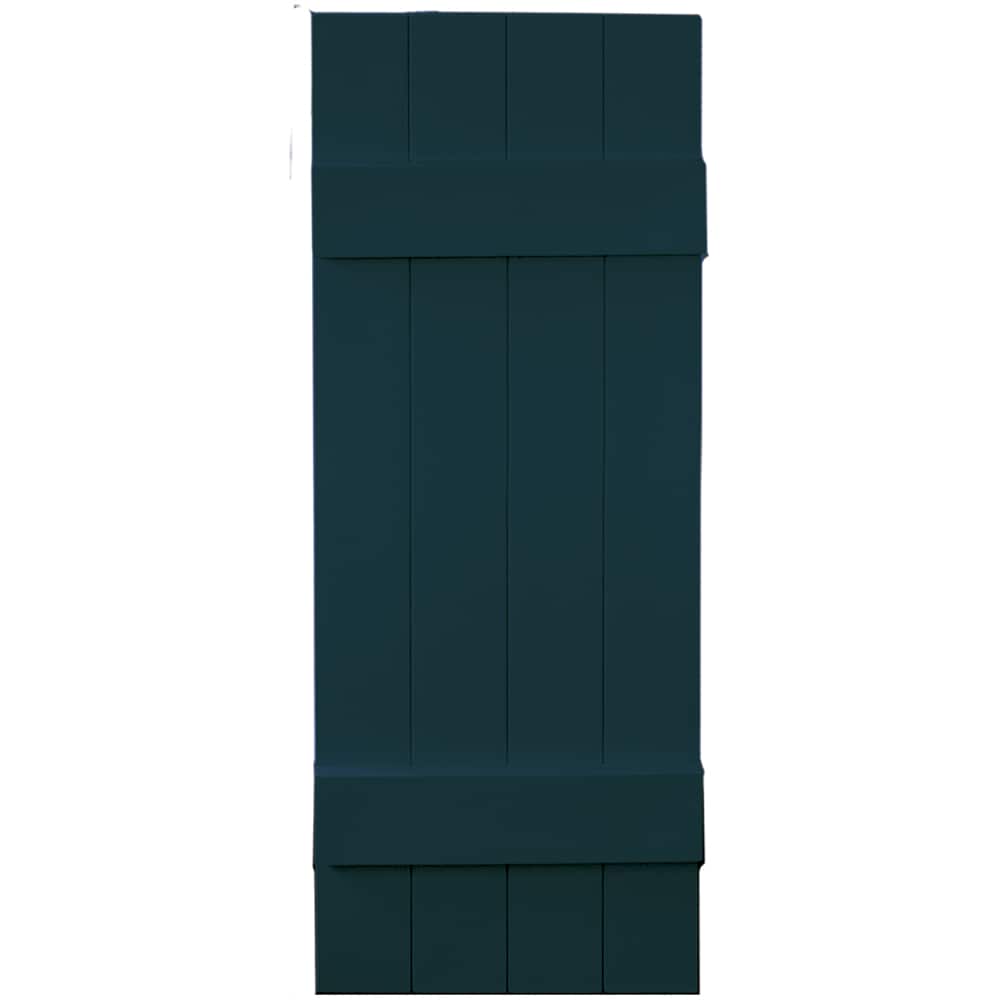 Vantage V6831439166 13.875-in W x 38.875-in H Indigo Blue Board and batten Exterior Shutters ( 1 -Pack )