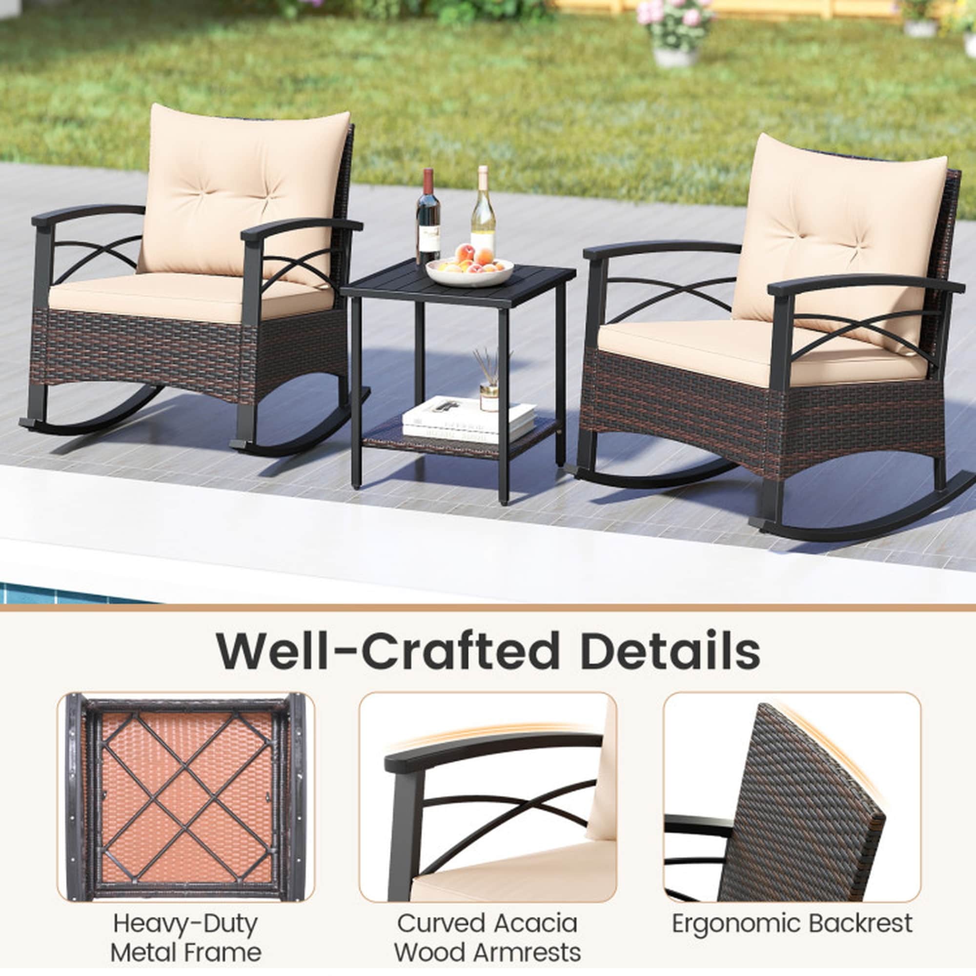 Boyel Living BL-HYA5131BN Patio-Conversation-Sets - View #8