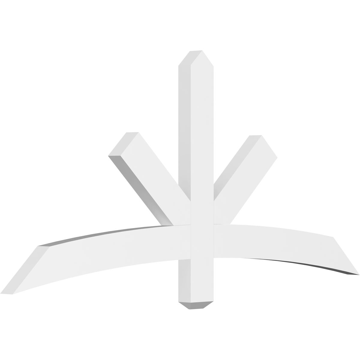 Ekena Millwork GBP060X28X0204ALB00 Alberta White PVC Gable bracket
