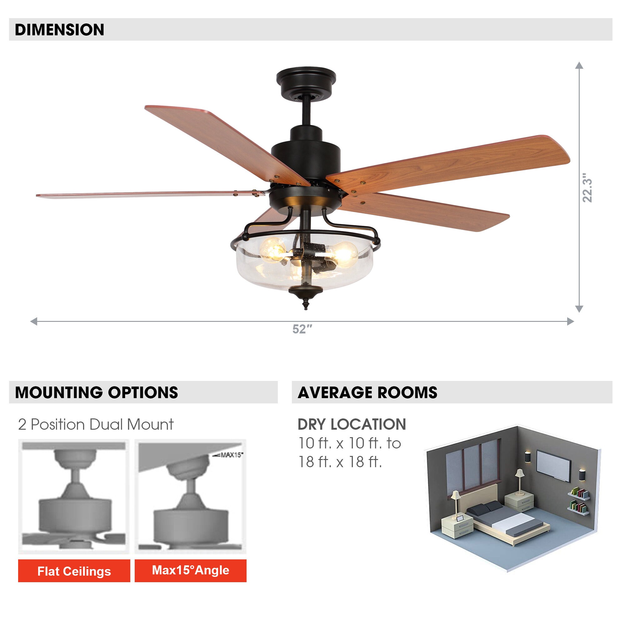 Parrot Uncle F6286110V Ceiling-Fans - View #8