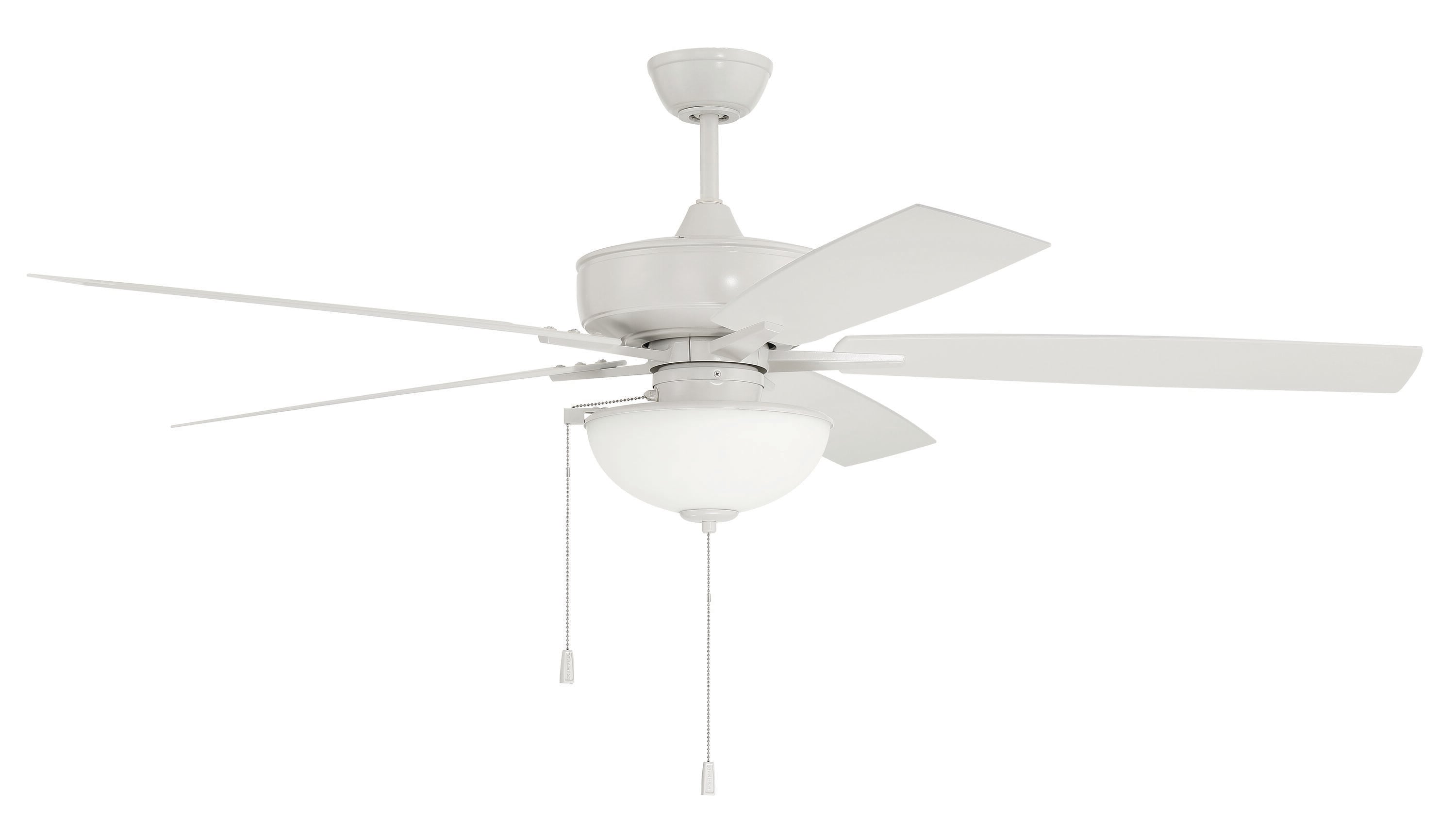 Craftmade OS211W5 Outdoor Super Pro 60-in Outdoor White with White Blades Ceiling Fan With Light ( 5 -Blade )