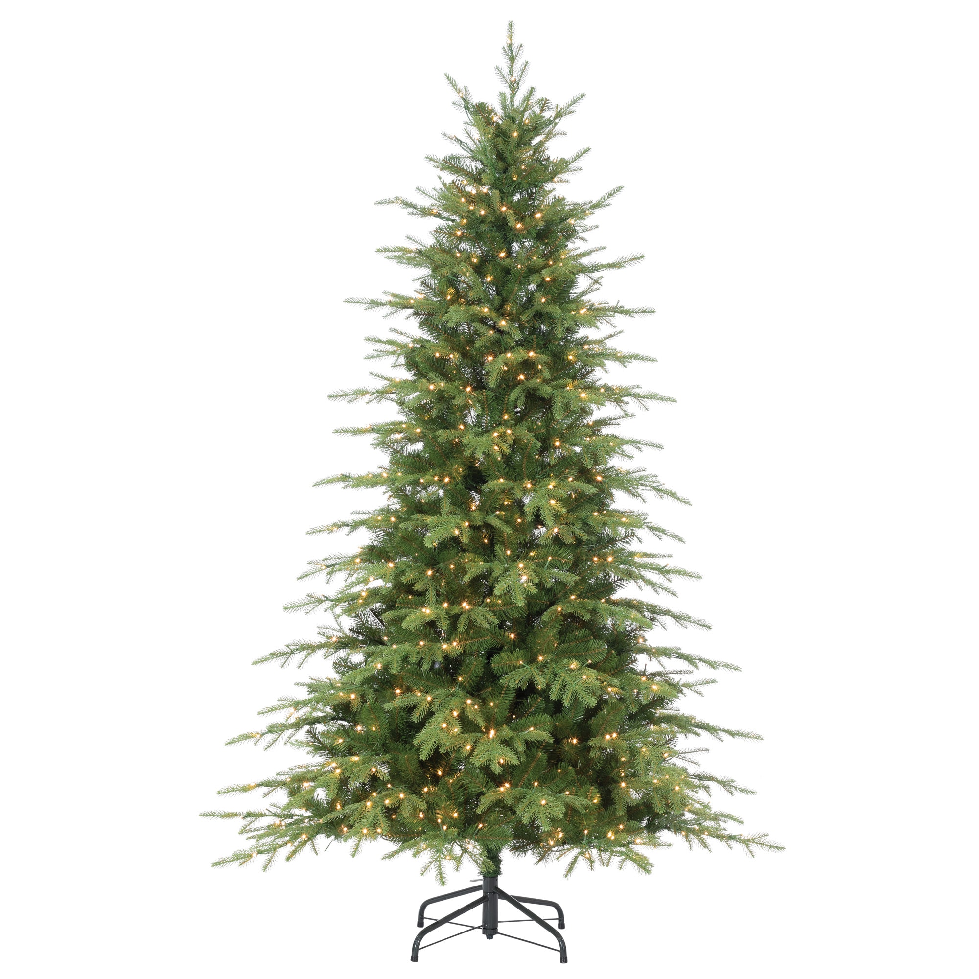 Sterling Tree Company 7.5-ft Pre-lit Artificial Christmas Tree with LED ...