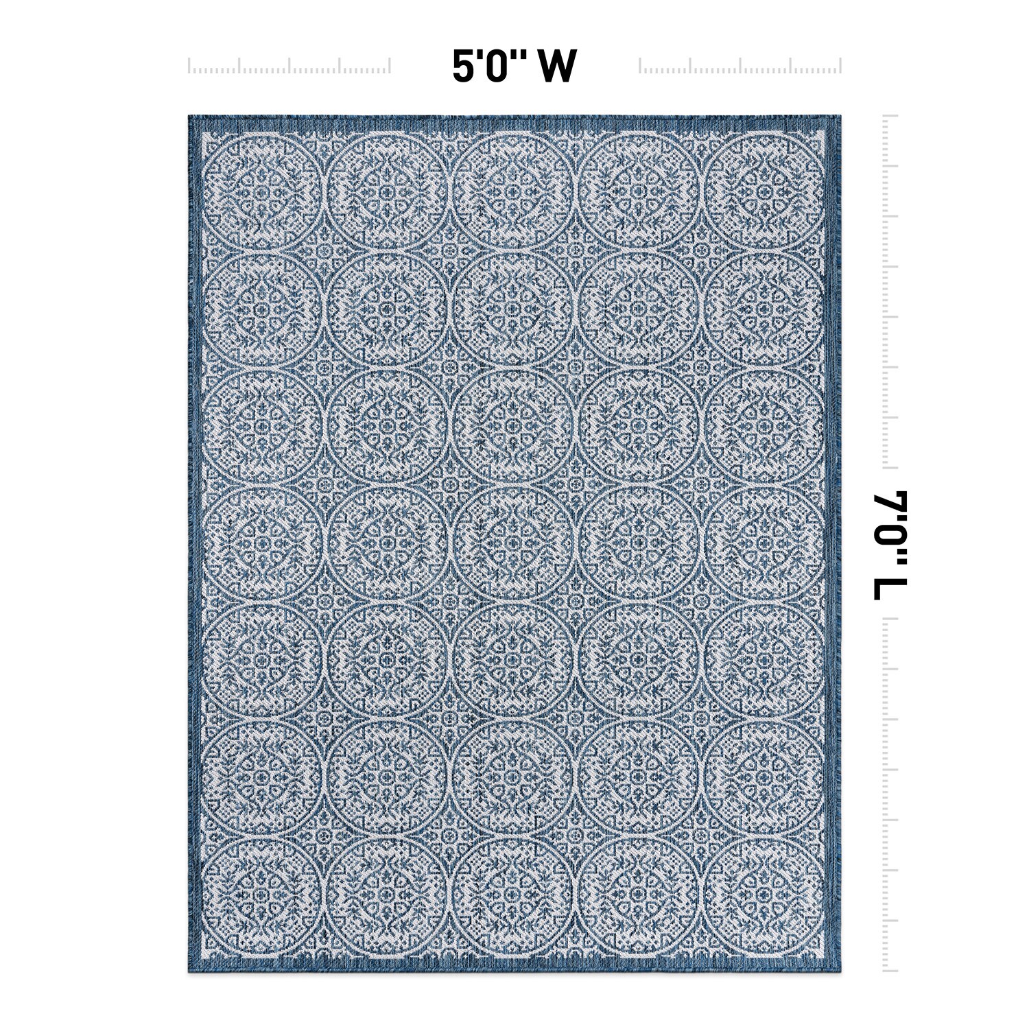 World Rug Gallery 121NAVY5X7 rugs - View #3