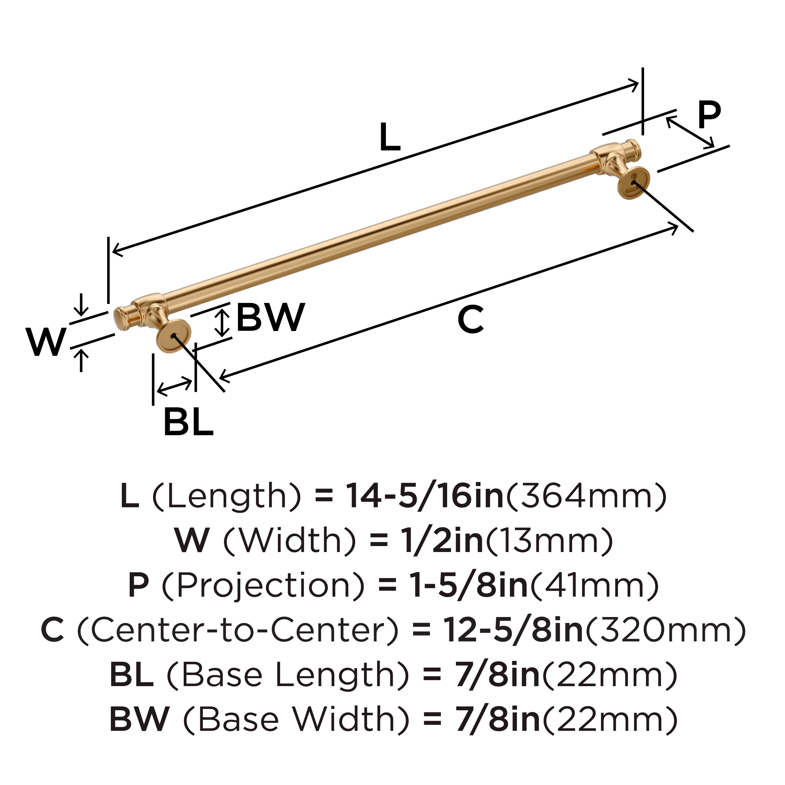 Amerock BP36773CZ Cabinet-Pulls - View #3