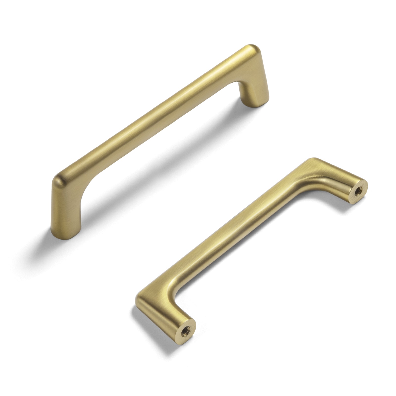 Miaokesen 052LSJ-102 4-in , 102mm Center to Center Brushed Gold Novelty Handle 6 -Pack