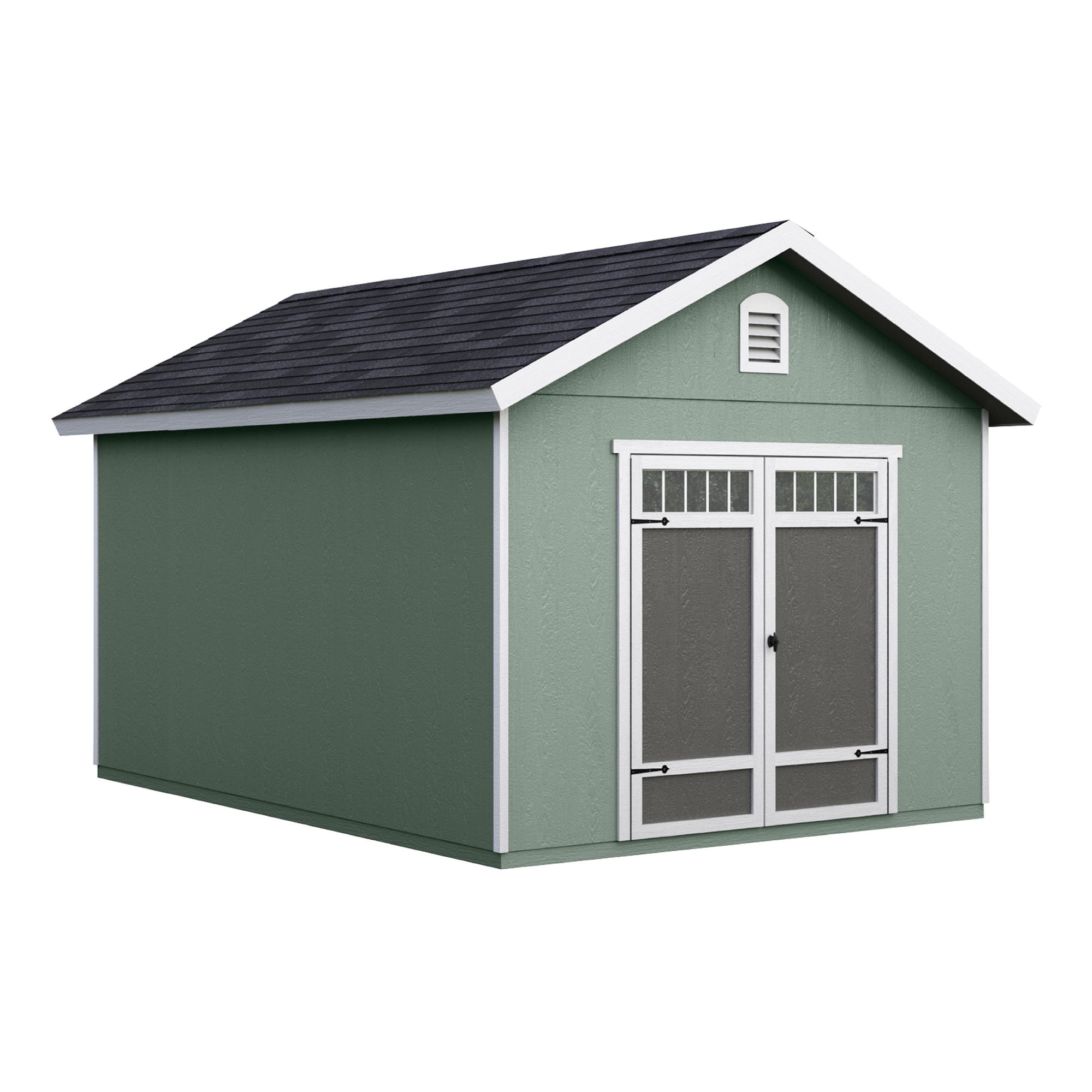 Heartland 195624 Asheville 10-ft x 16-ft Gable Style Wood Outdoor Storage Shed with 1 Doors