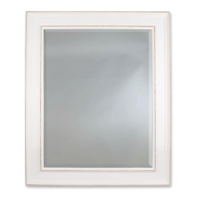 White Framed Wall Mirror In The Mirrors, White Framed Bathroom Mirror 30 X 36
