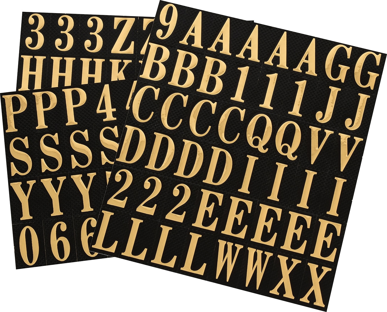 Letter Gift Self Adhesive Alphabet and Number Stickers, Gold