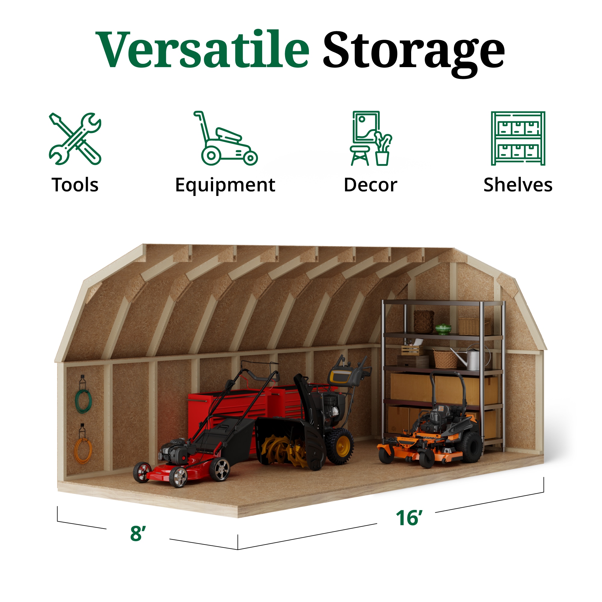 Little Cottage Co 8X16 VGB-4-PC-FK Wood-Storage-Buildings - View #5