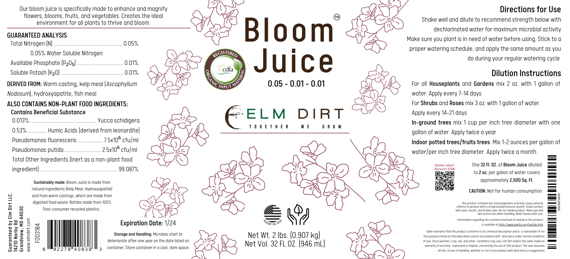 Elm Dirt EDBJ32 Plant-Food - View #2