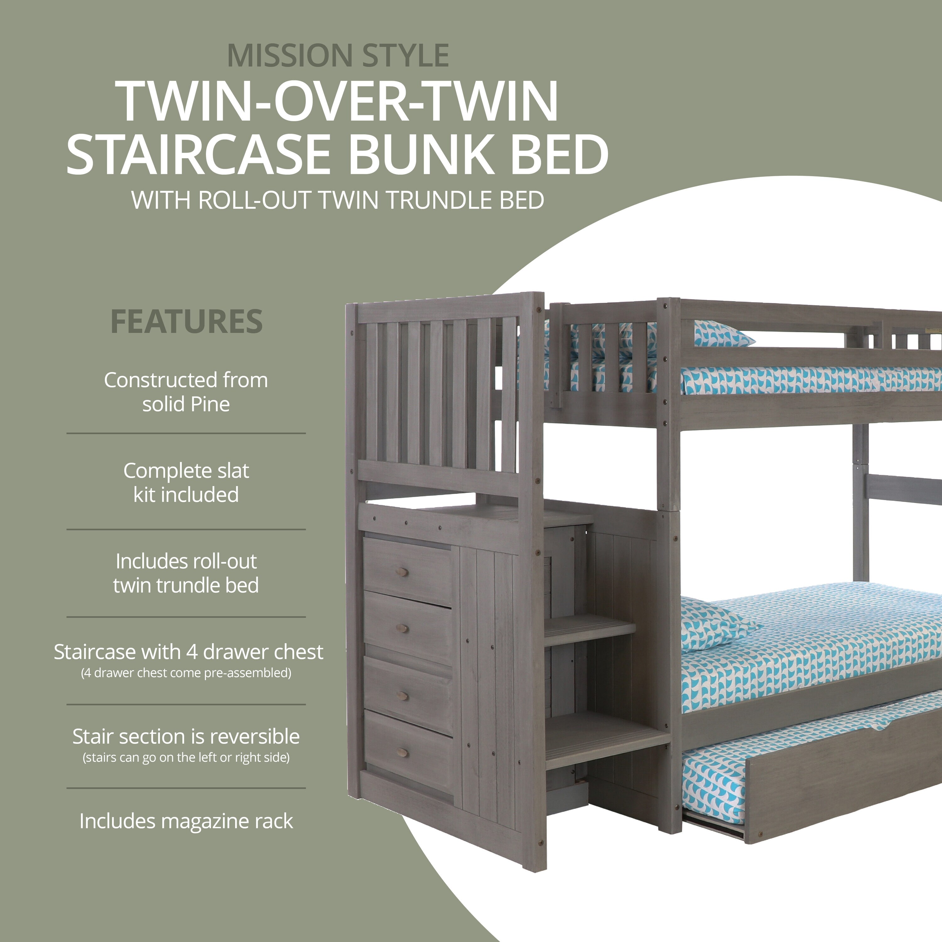 A Furniture Classics 83217TTTRU-22 Bunk-Beds - View #5