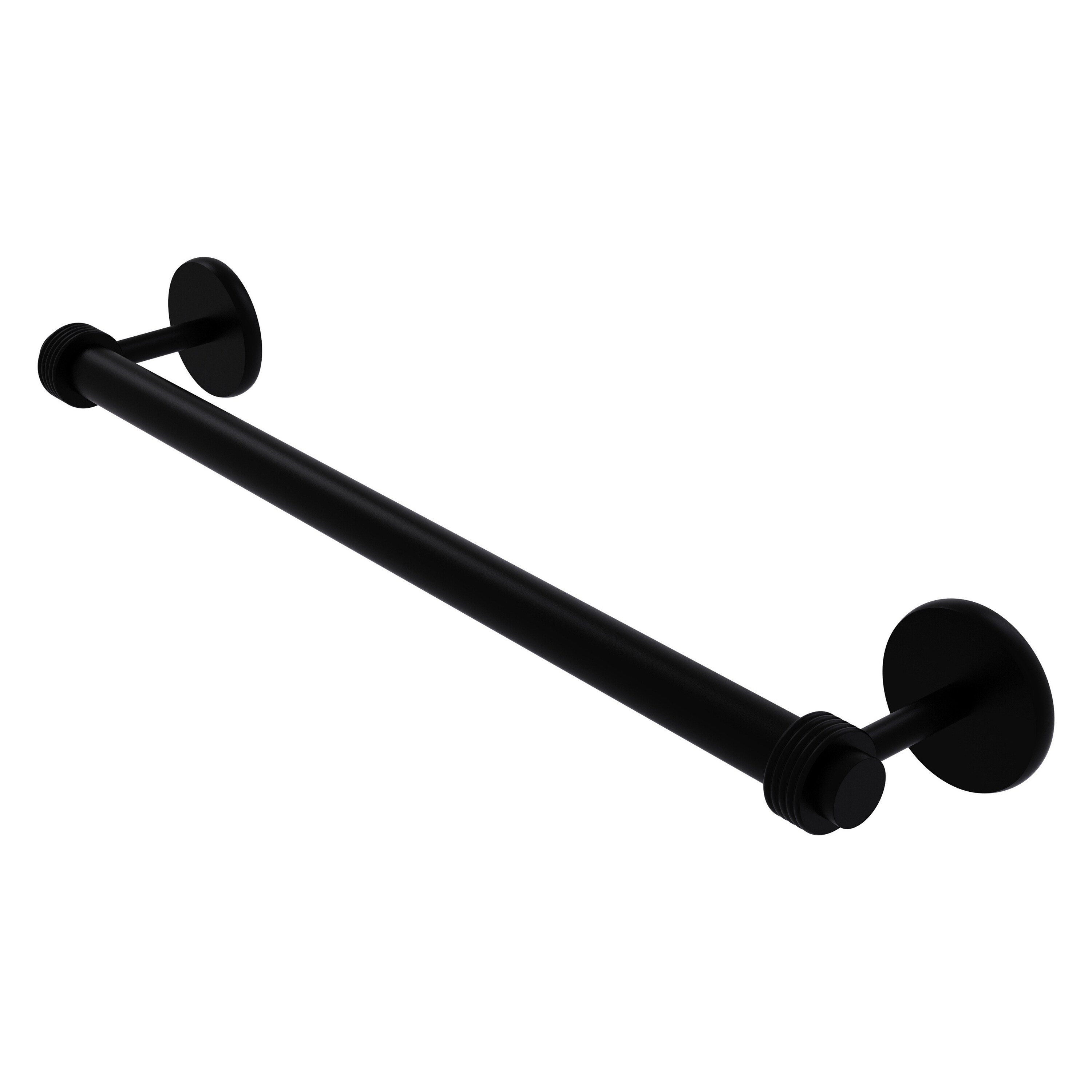 Allied Brass 7251G/24-BKM Satellite Orbit Two 24-in Matte Black Wall mount Single Towel Bar
