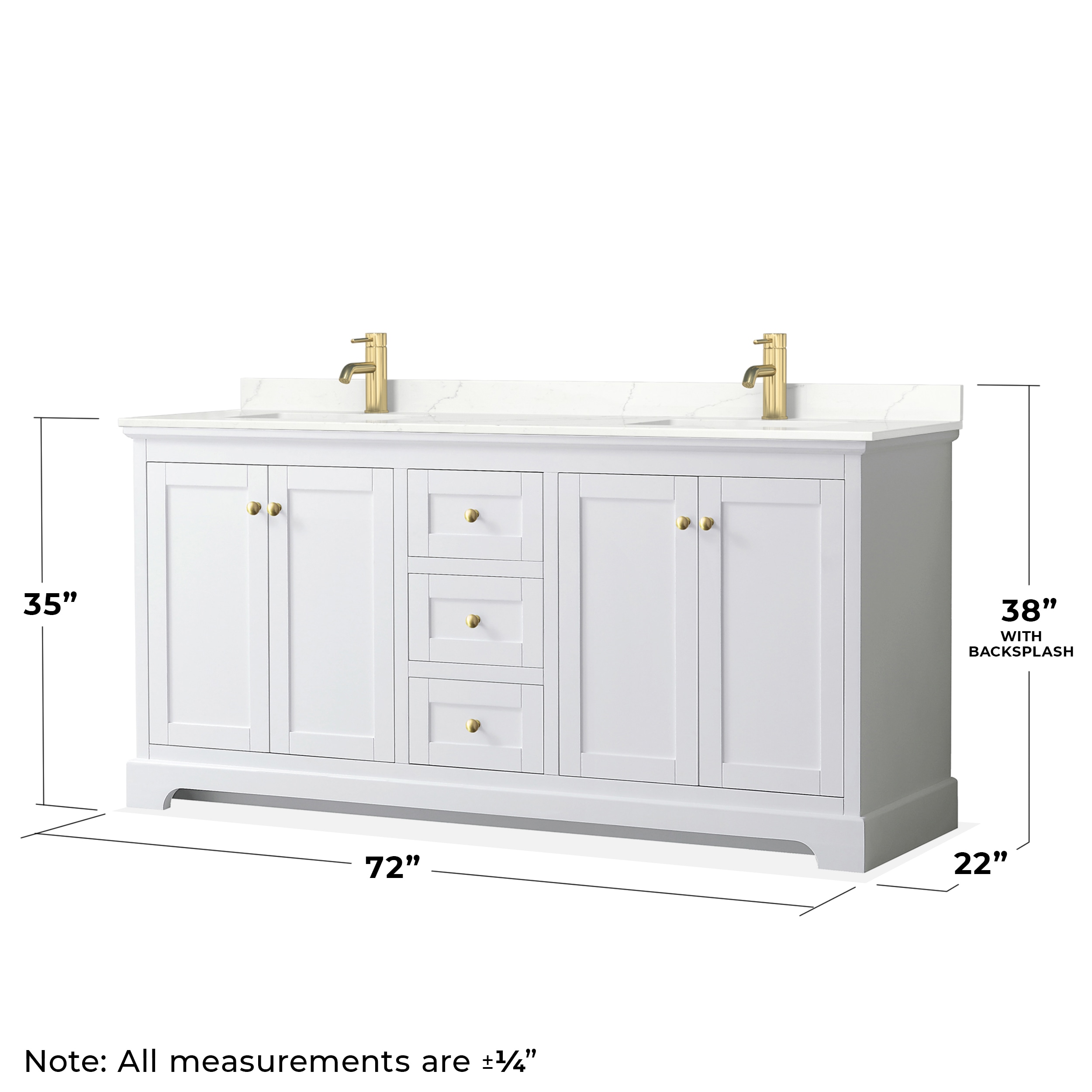 Wyndham Collection WCV232372DWGGTUNSMXX Bath-Vanity-Combo - View #5