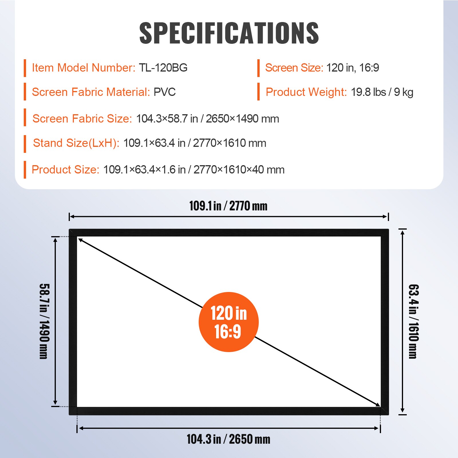 VEVOR TYPM130YC16-9LHJKV0 projectors - View #3