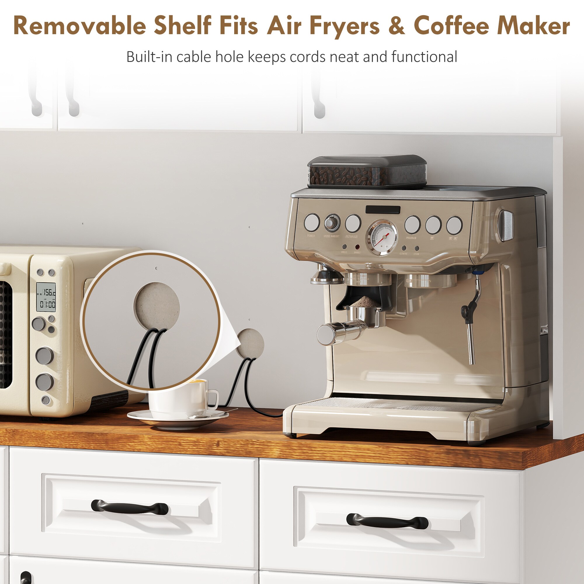 HomCom 835-945V80WT Pull-Out-Cabinet-Baskets - View #6