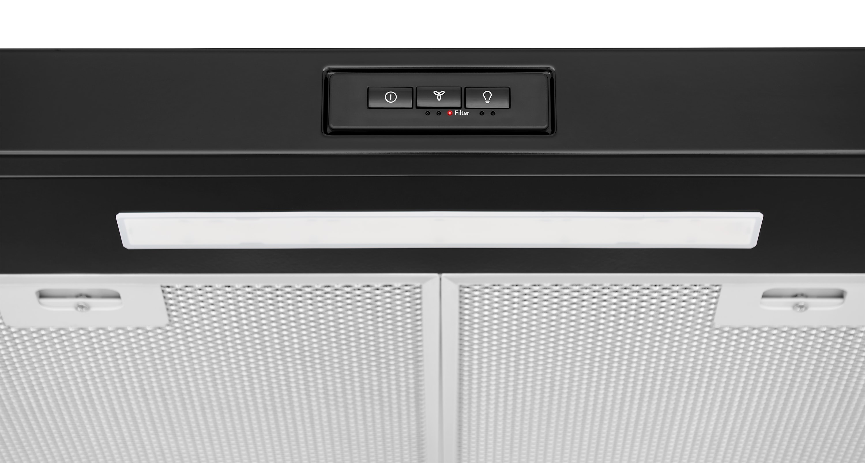 Frigidaire 30-in Convertible 220-CFM Black Under Cabinet Range Hood ...