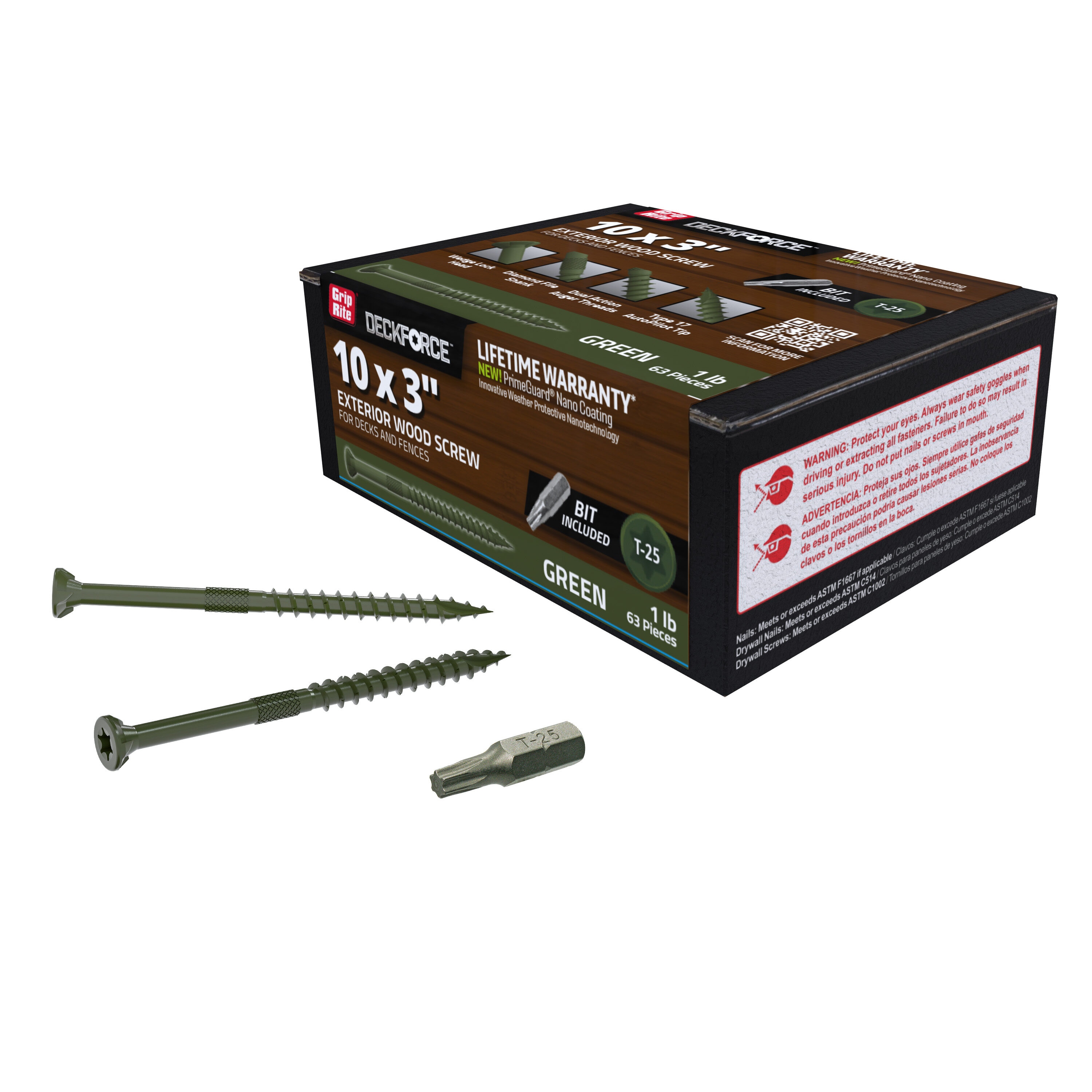 DeckForce by Grip Rite GRDF3STGR1 Deck-Screws - View #5
