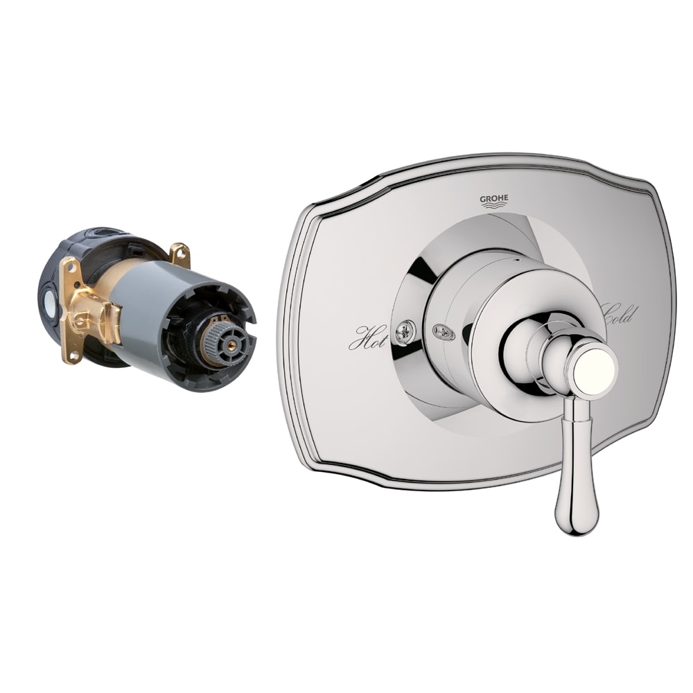 GROHE Polished Nickel Infinity 1-Handle Lever Shower Faucet Handle at ...