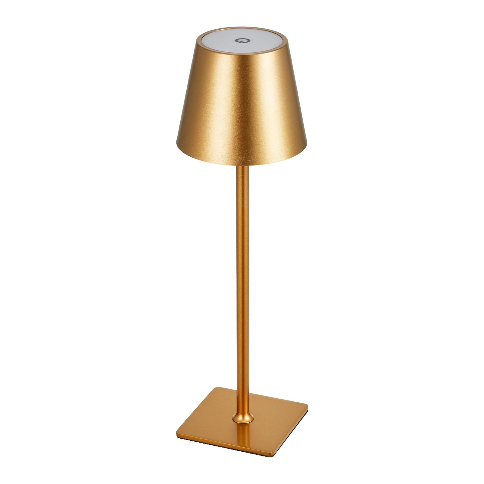 JUSHUA XJ Lighting 2-Pack Cordless Table Lamp 5200mAh Built-in Rechargeable Battery Gold Desk Lamp