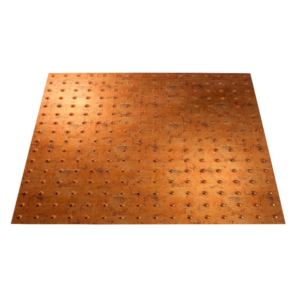 Fasade L72-20 24-in x 24-in Minidome Muted Gold PVC Drop Ceiling Tile (1-Pack, 4-sq ft / Case)