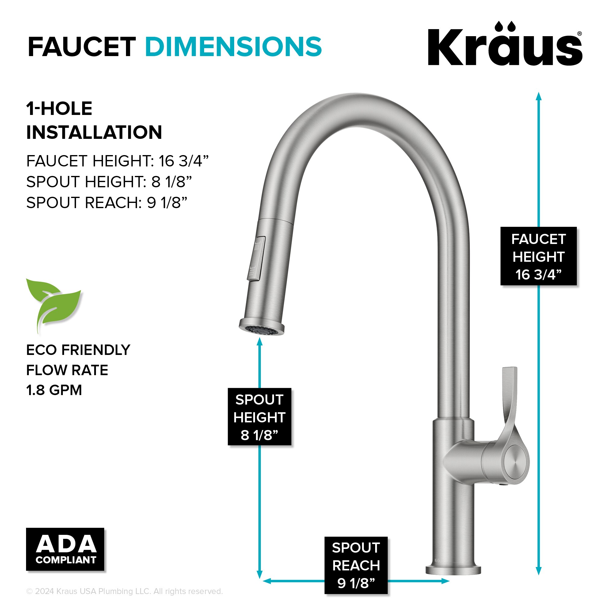 Kraus KPF-2840SFS Kitchen-Faucets - View #7