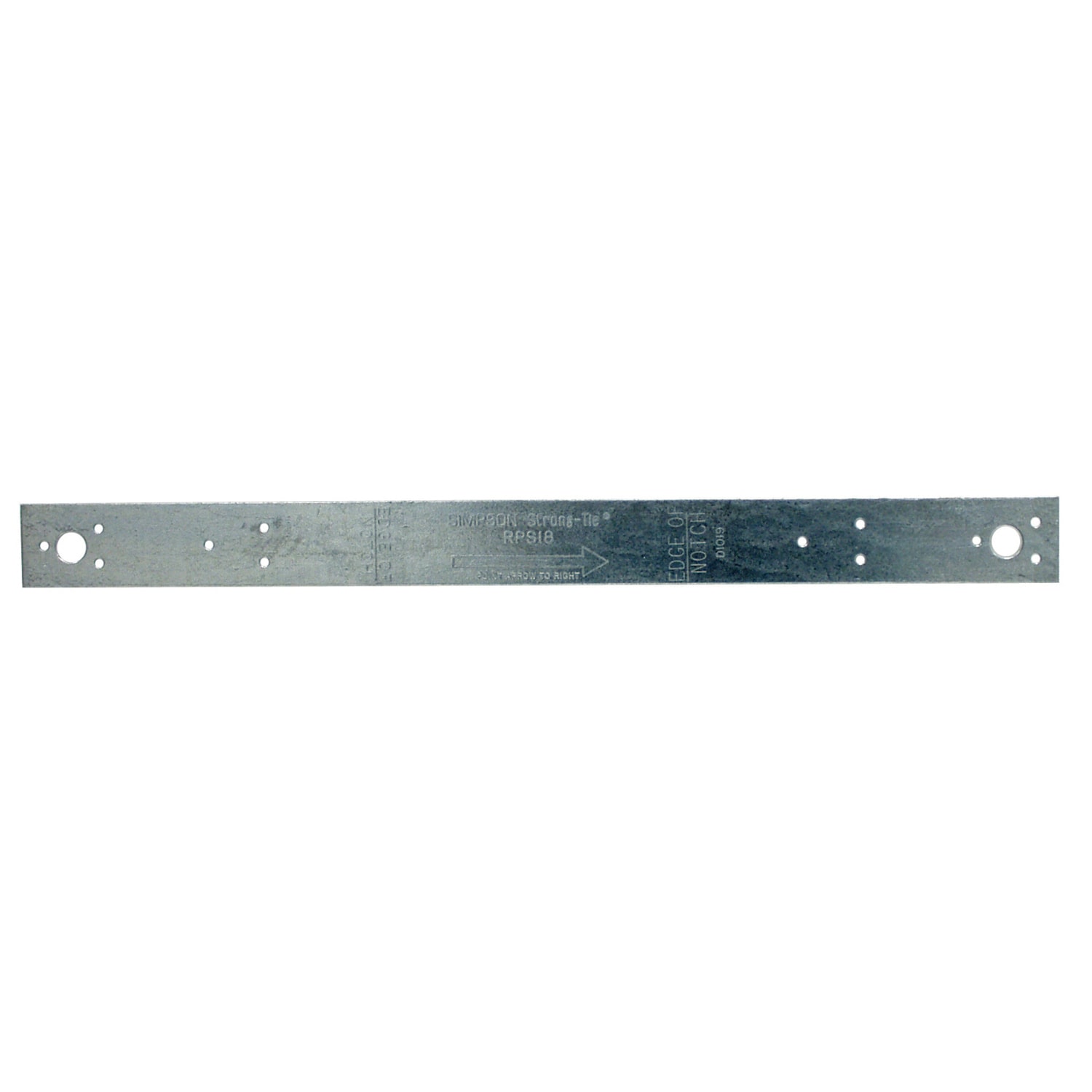 Simpson Strong-Tie RPS18 18-in 16 -Gauge Galvanized Steel Foundation strap Wood to wood