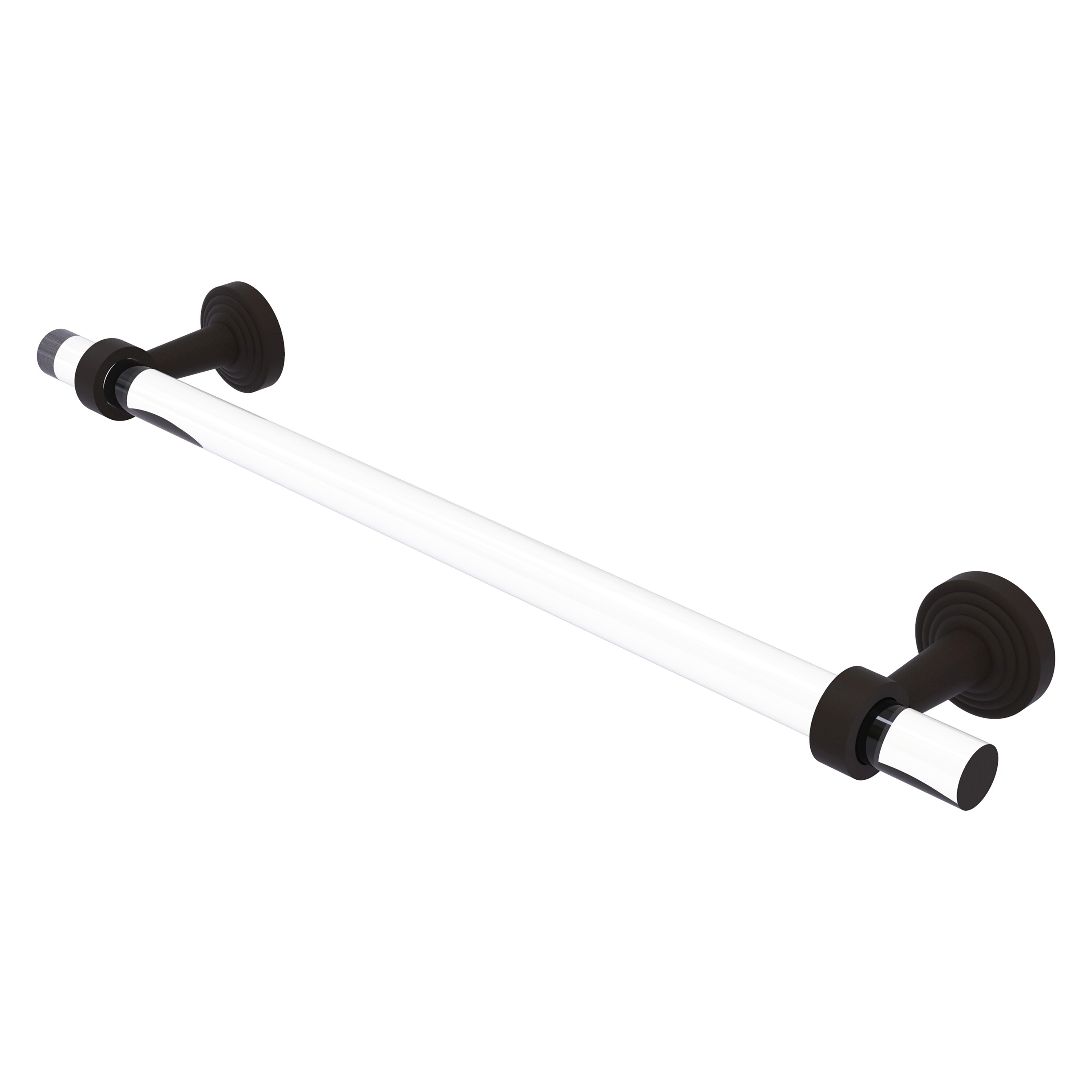 Allied Brass PB-41-30-ORB Pacific Beach 30-in Oil-rubbed bronze Wall mount Single Towel Bar