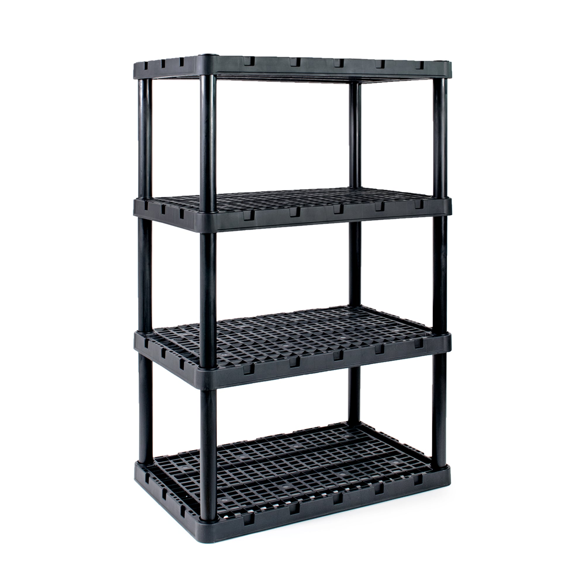 Gracious Living 268664 XL 4 Shelf Knect-A-Shelf Ventilated Heavy Duty Storage Unit (36-in W x 24-in D x 56.25-in H)