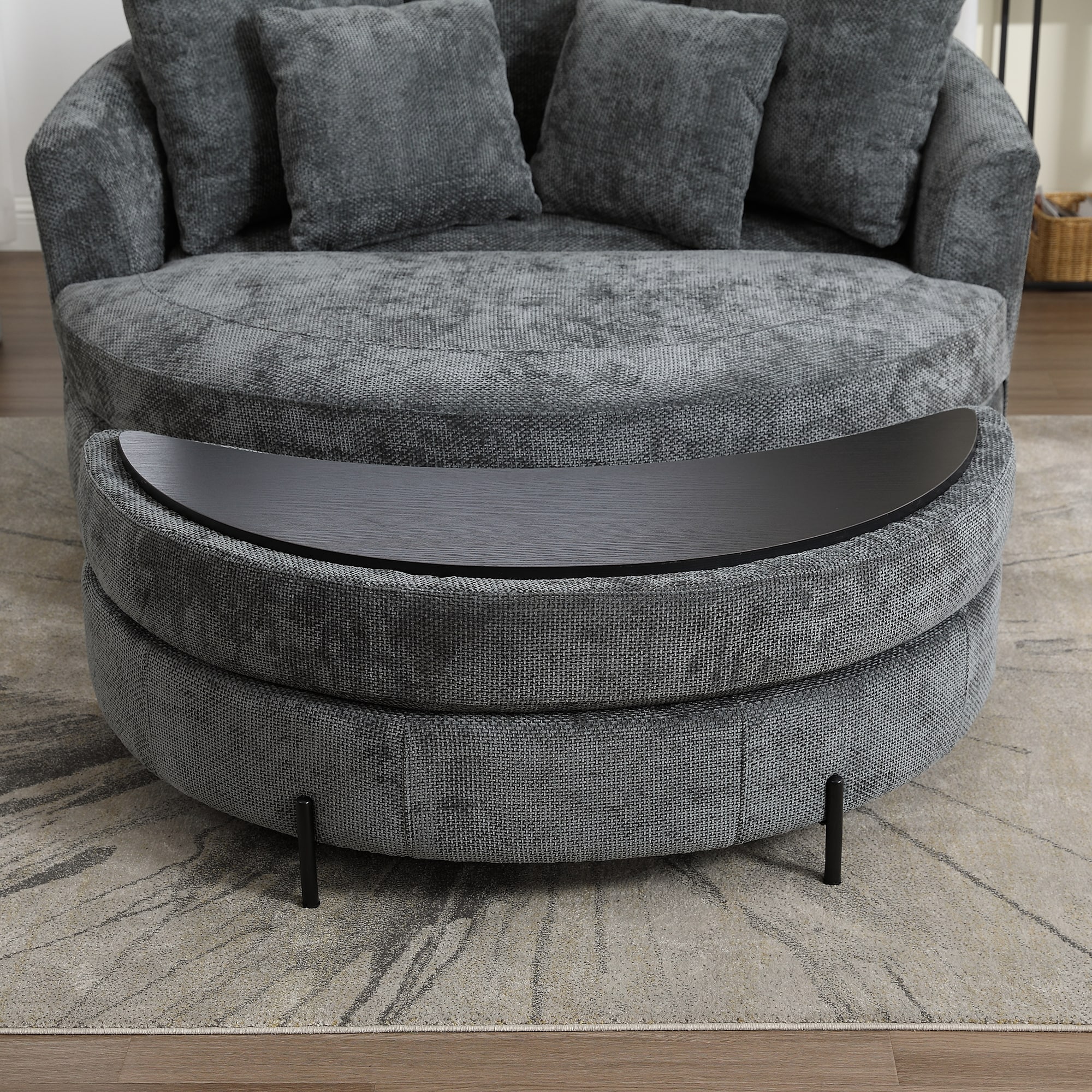 Aortzio HM-A4060-CHARCOAL bench - View #5