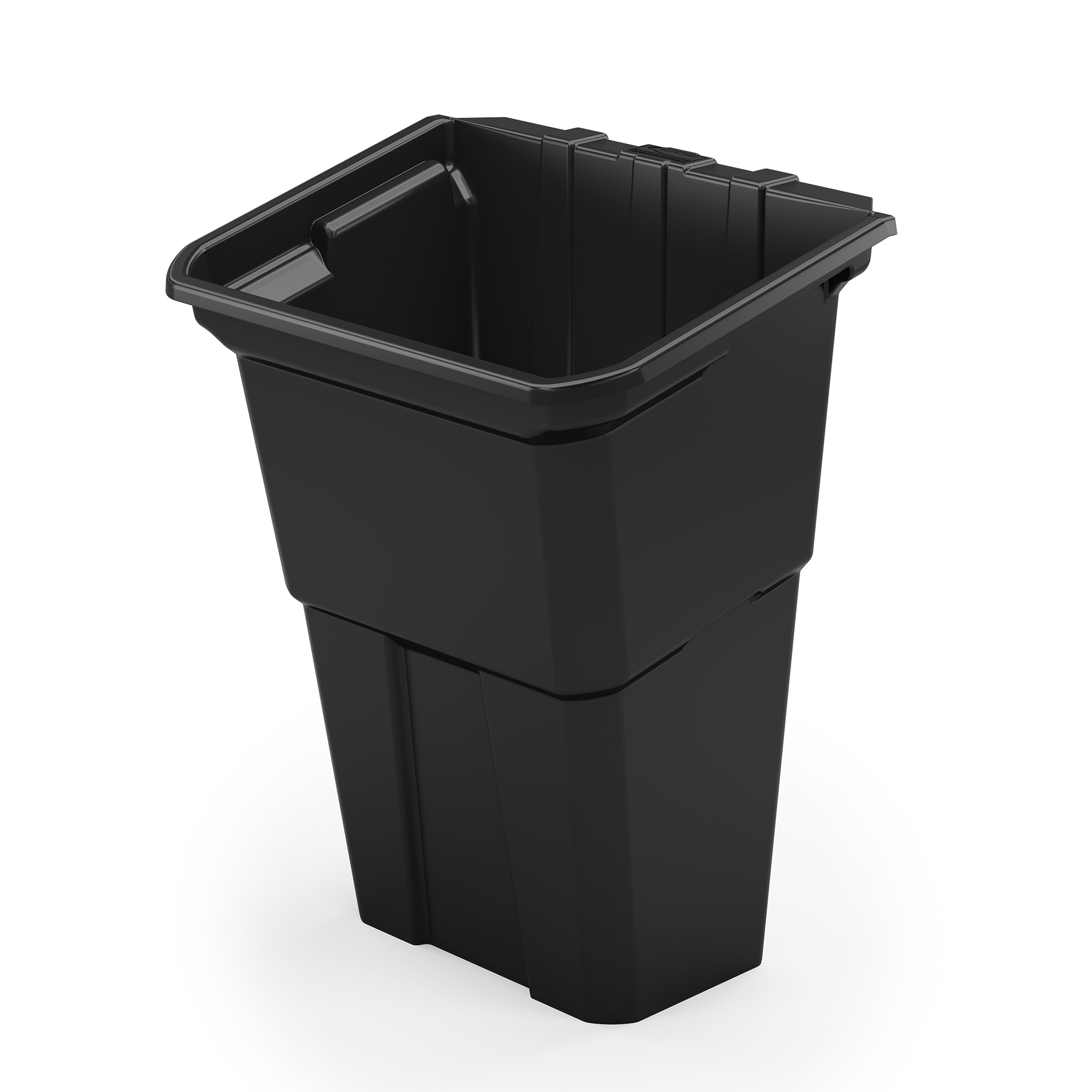 Suncast BIN17222R 8 Gallon Black Resin Indoor/Outdoor Kitchen Lidless Trash Can