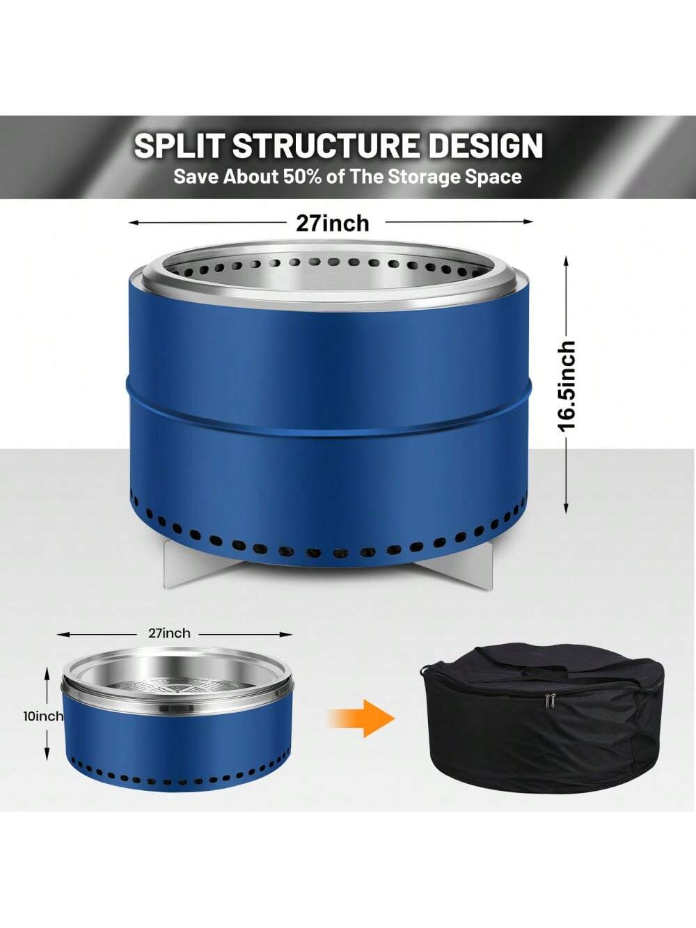 Qeetex PHO-15NWMEOU-HF4 Outdoor-Woodburning-Firepits - View #5