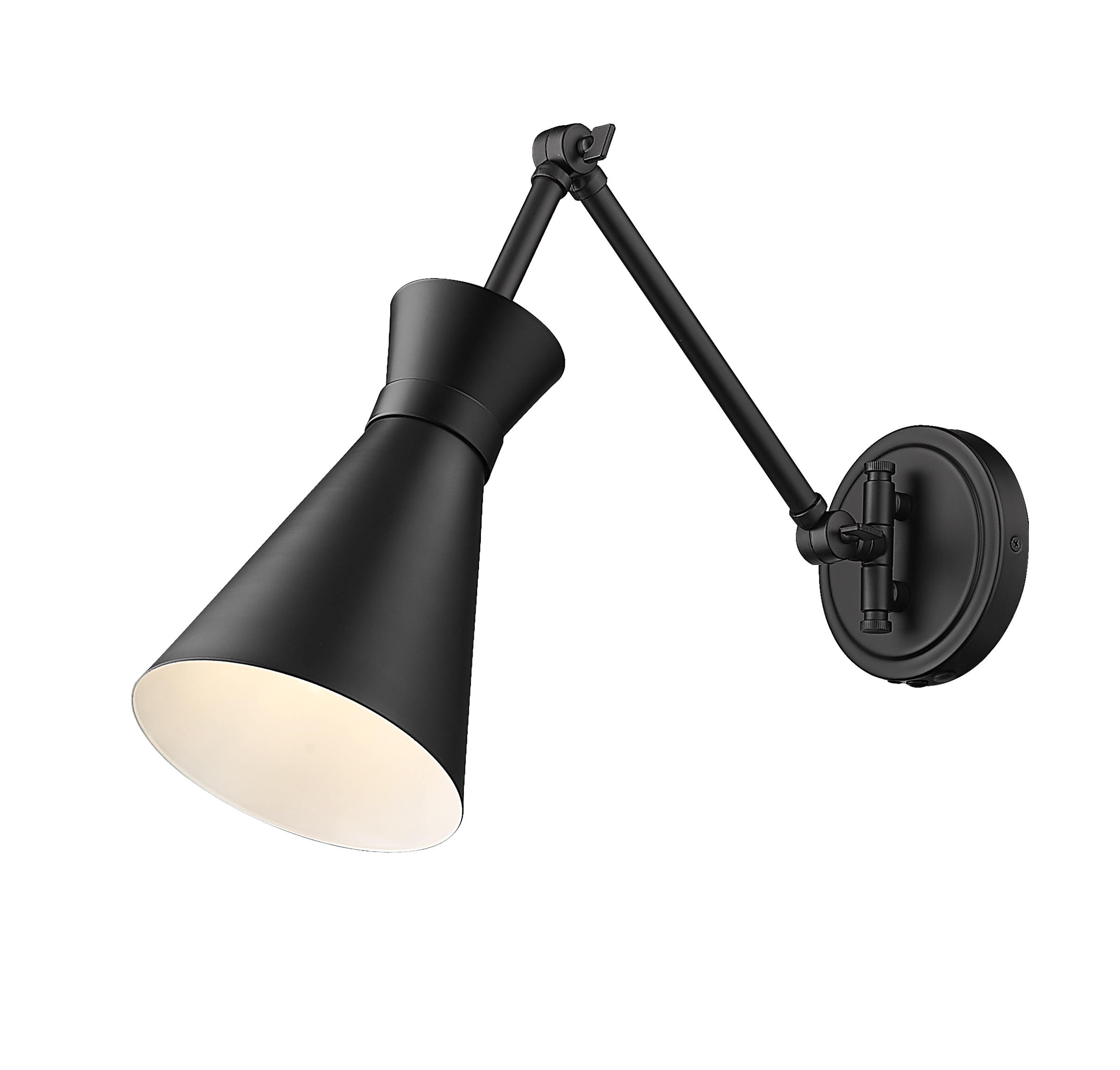 Z-Lite 351S-MB Soriano 6.25-in W 1 -Light Matte Black Wall Sconce
