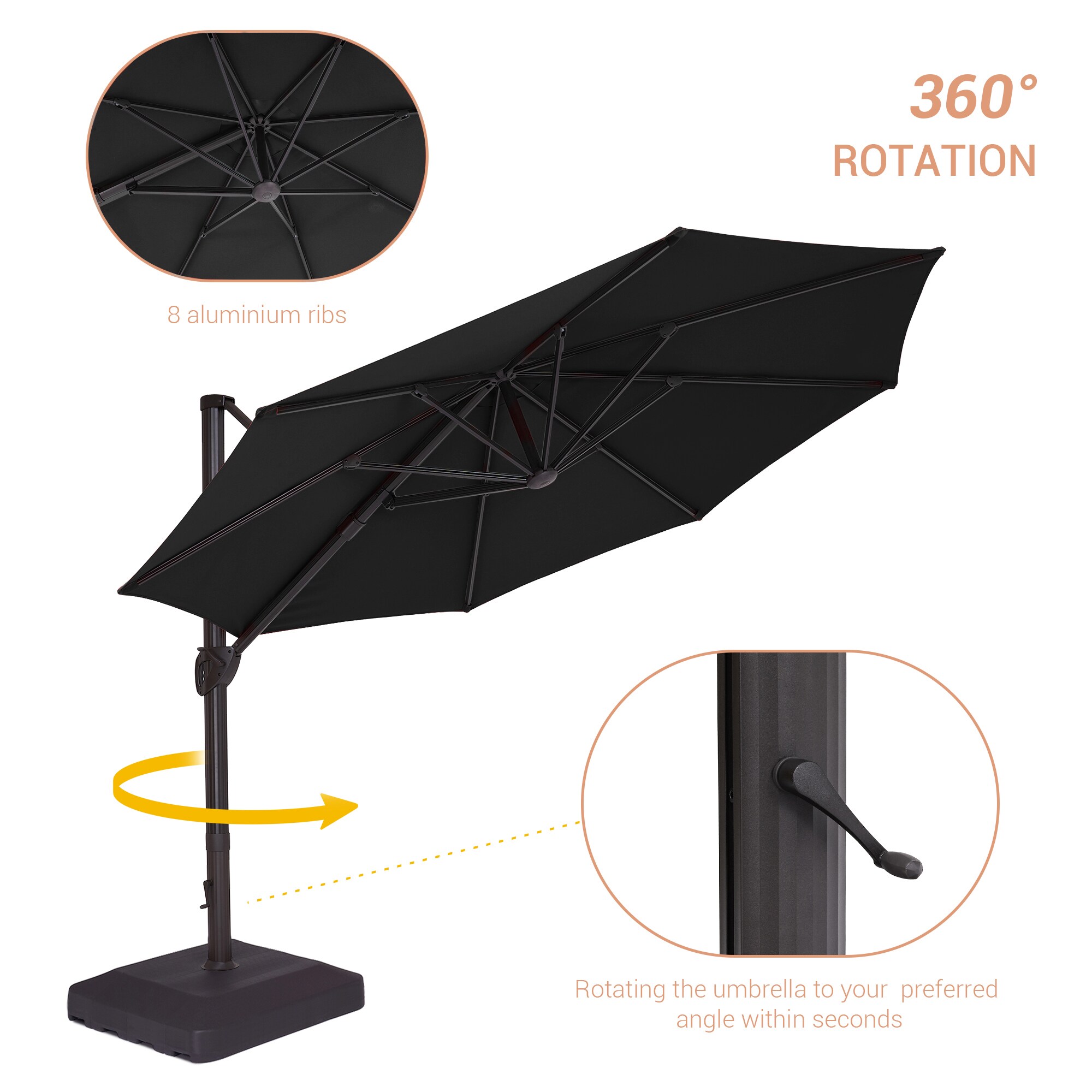 ACEGOSES LW-1159BK-LED-WB Umbrellas-2 - View #6