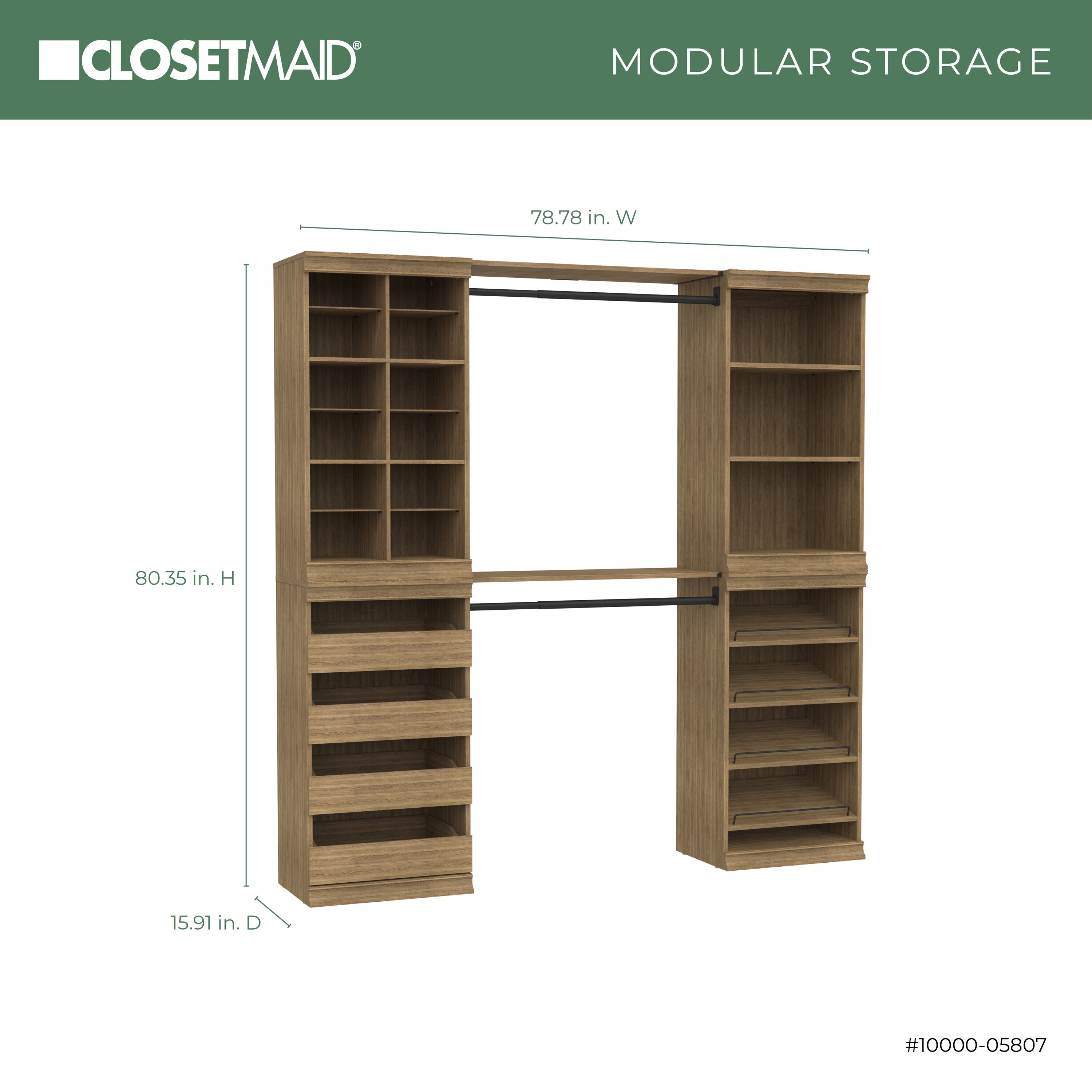 ClosetMaid 10000-05807 Wood-Closet-Kits - View #4