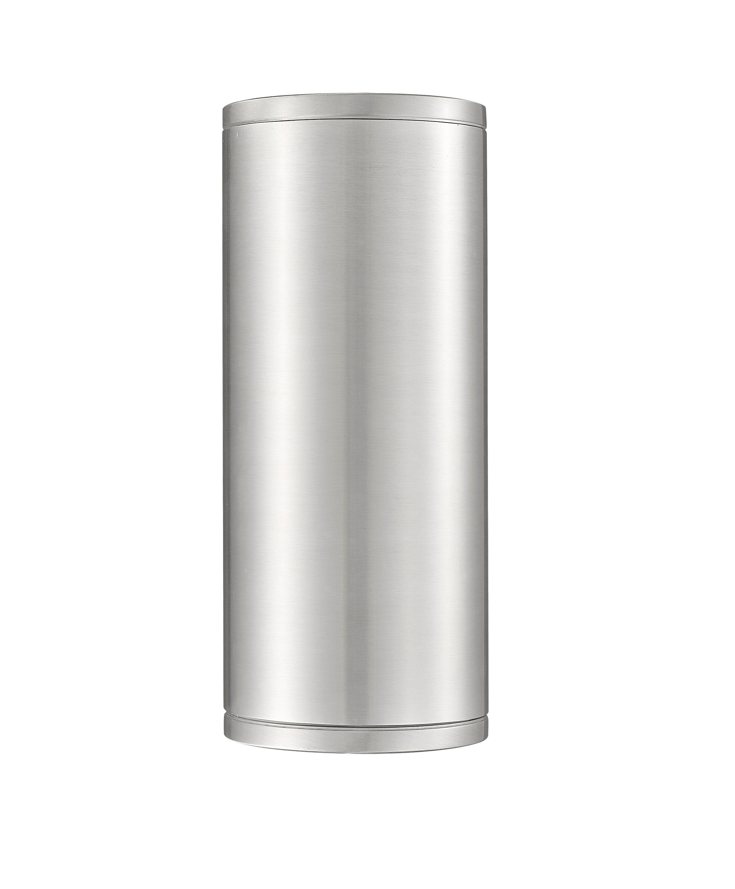 Millennium Lighting 42001-AL Vegas 1 -Light 10.62-in H Brushed Aluminum Hardwired Outdoor Wall Light