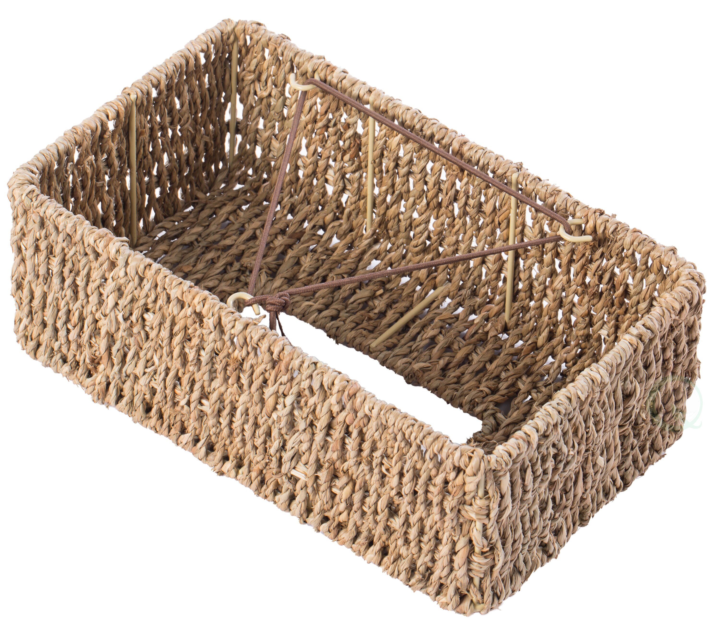 Vintiquewise 10.5 in. W x 8 in. D x 10.5 in. H Woven Seagrass