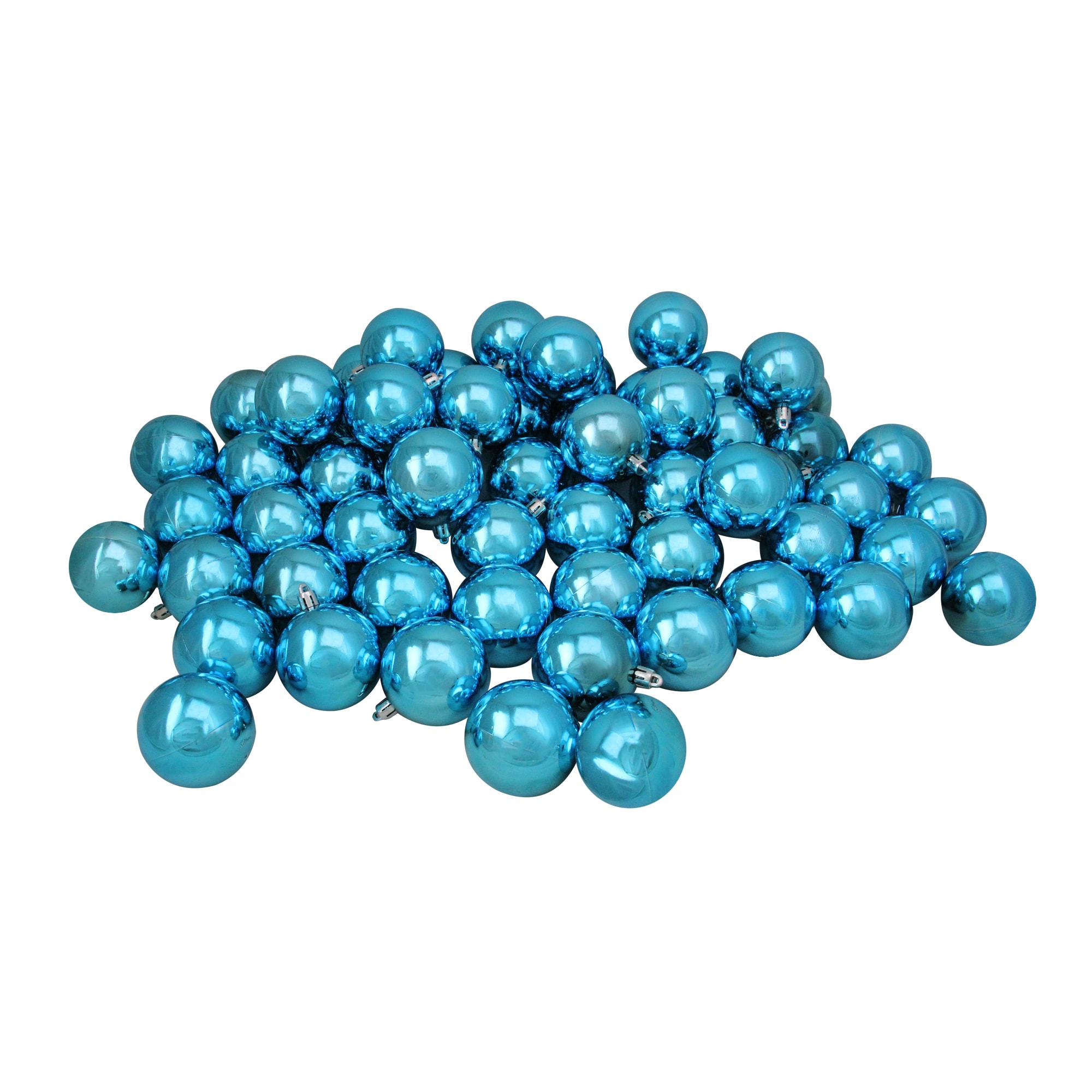 Northlight 31753522 60 -Pack Blue Standard Indoor Ornament set Shatterproof