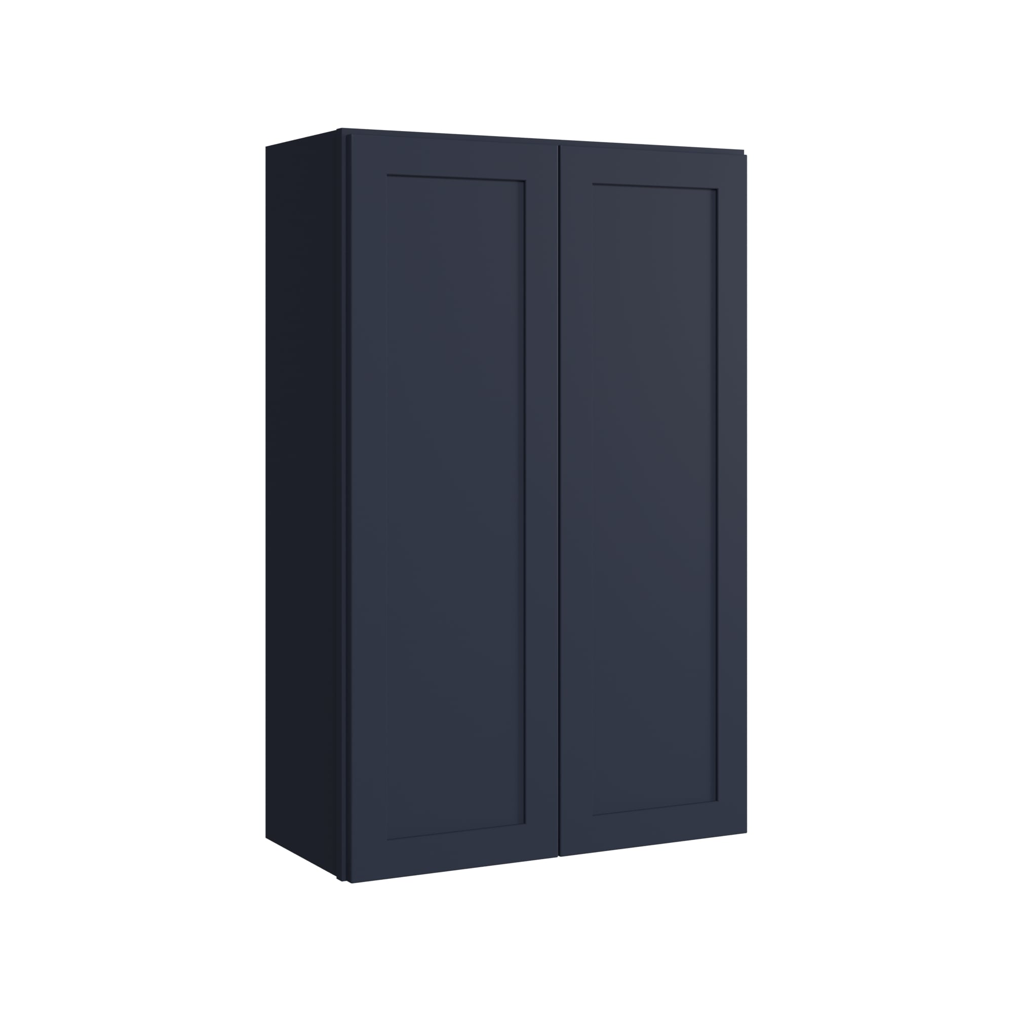 KraftMaid Momentum W2742G77 Deveron 27-in W x 42-in H x 12-in D Midnight Wall Fully assembled Plywood Cabinet (Recessed Panel Shaker)