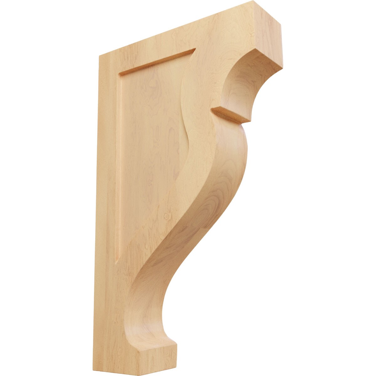 Ekena Millwork CORW02X07X12RKRO 2.125-in x 7-in x 12-in Finished Red oak Wood Paintable/Stainable Corbel