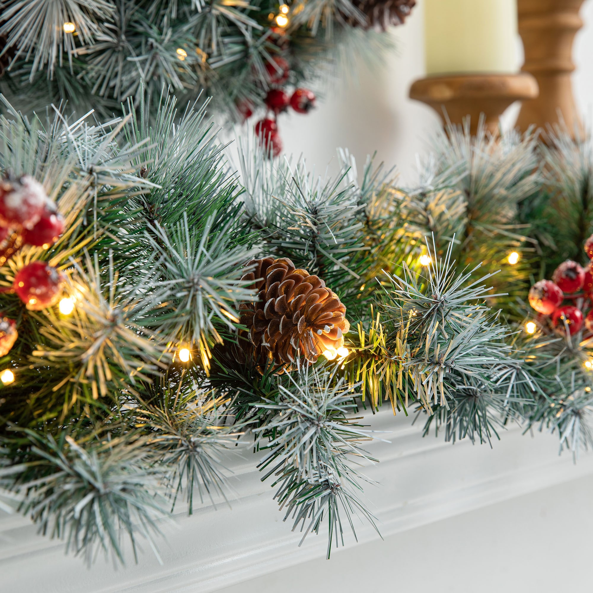 Glitzhome 2016000024 Artificial-Christmas-Garland - View #7