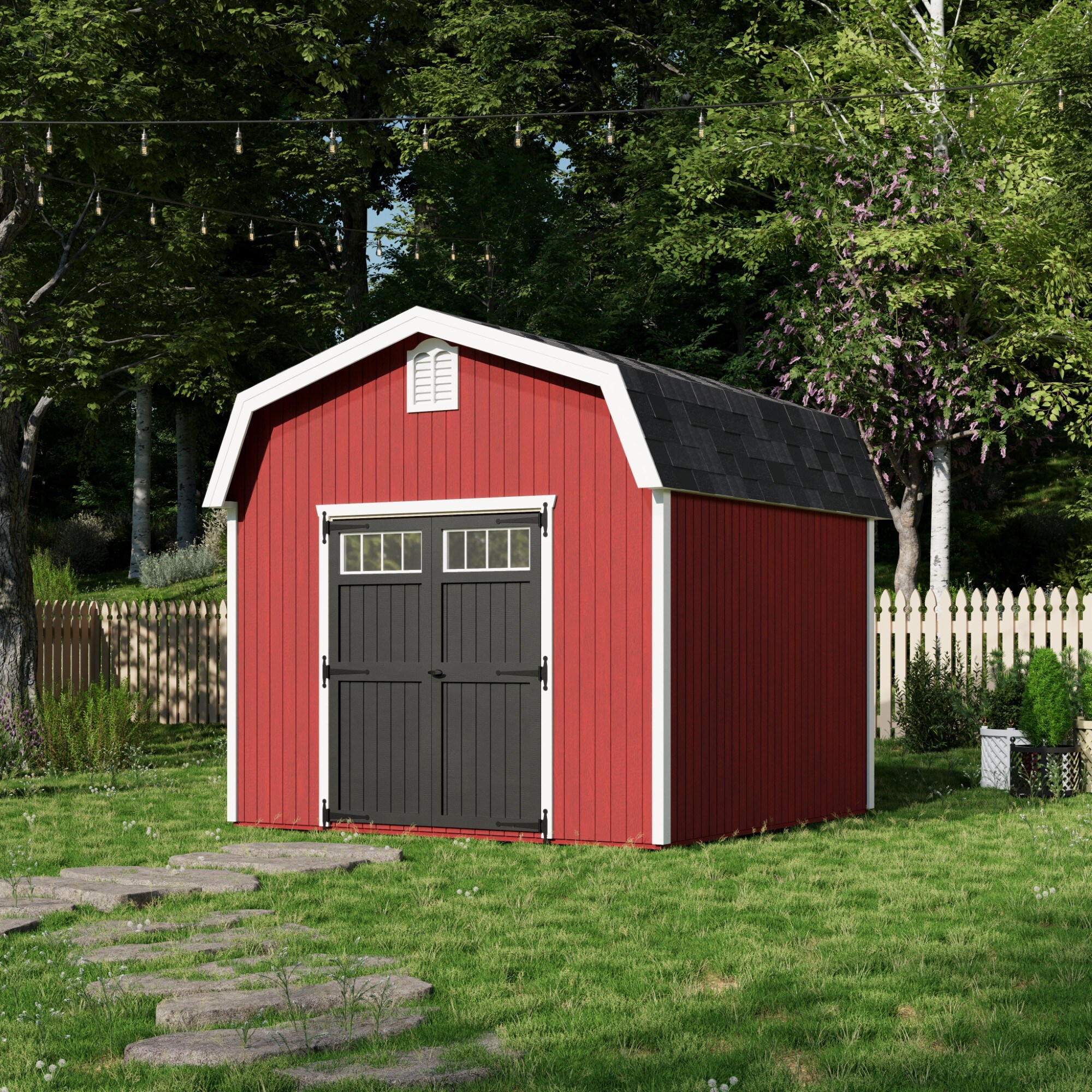 Little Cottage Co 10X10 WBCGS-PC Wood-Storage-Buildings - View #2