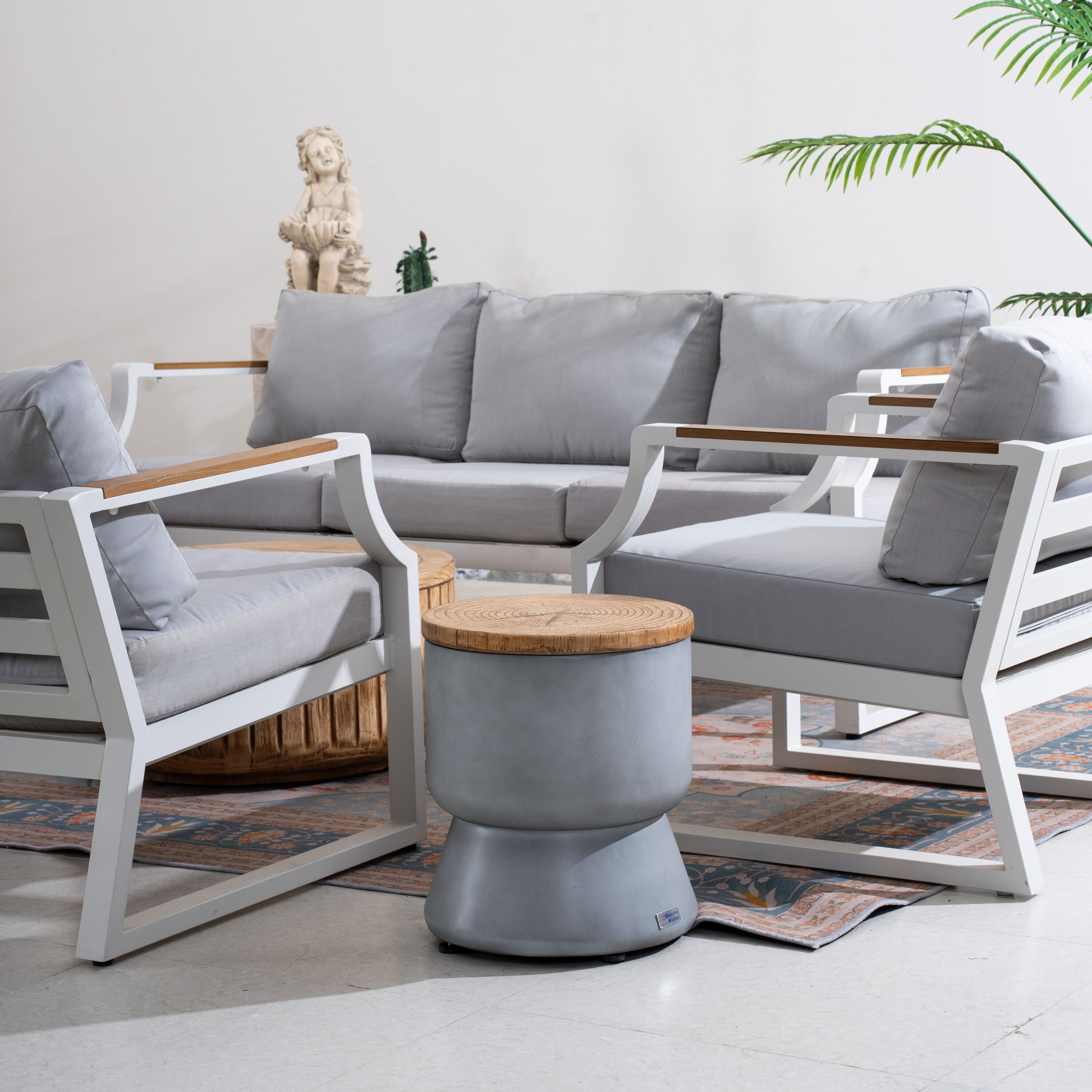 Direct Wicker DWS-2101W&26TA18IB Patio-Conversation-Sets - View #6